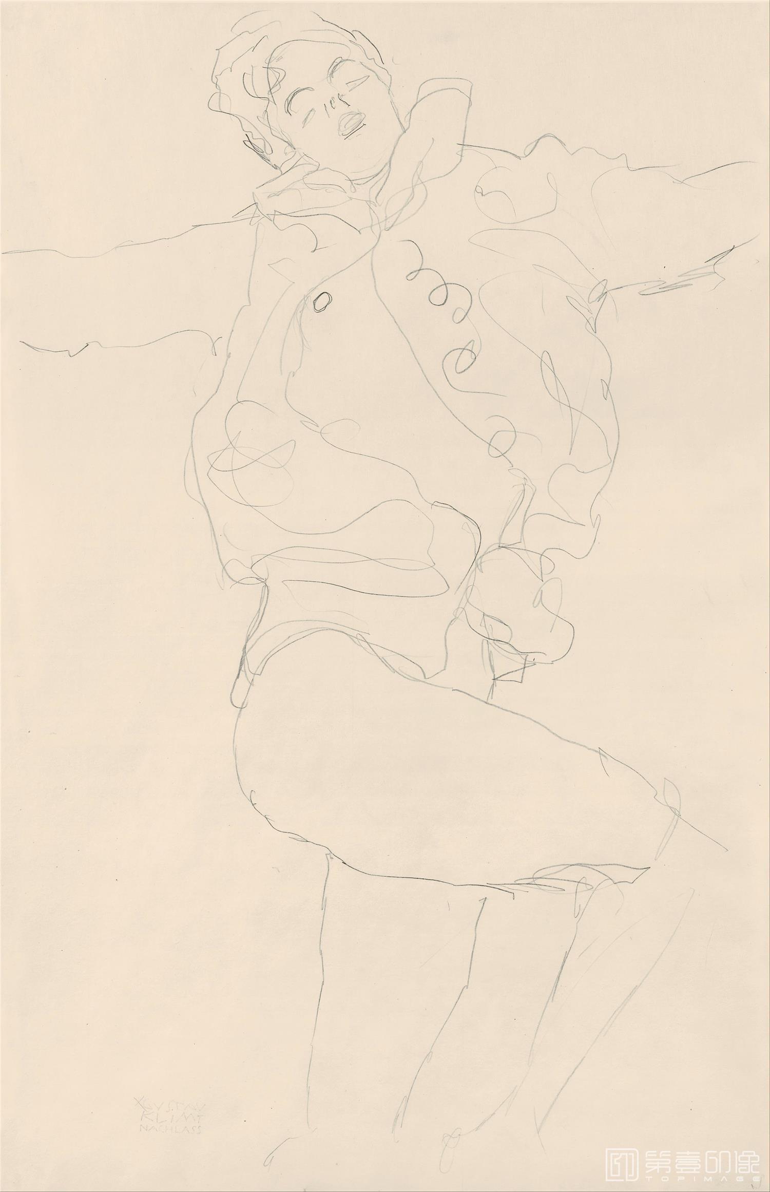 速写-古斯塔夫·克里姆特 Gustav Klimt作品集-109