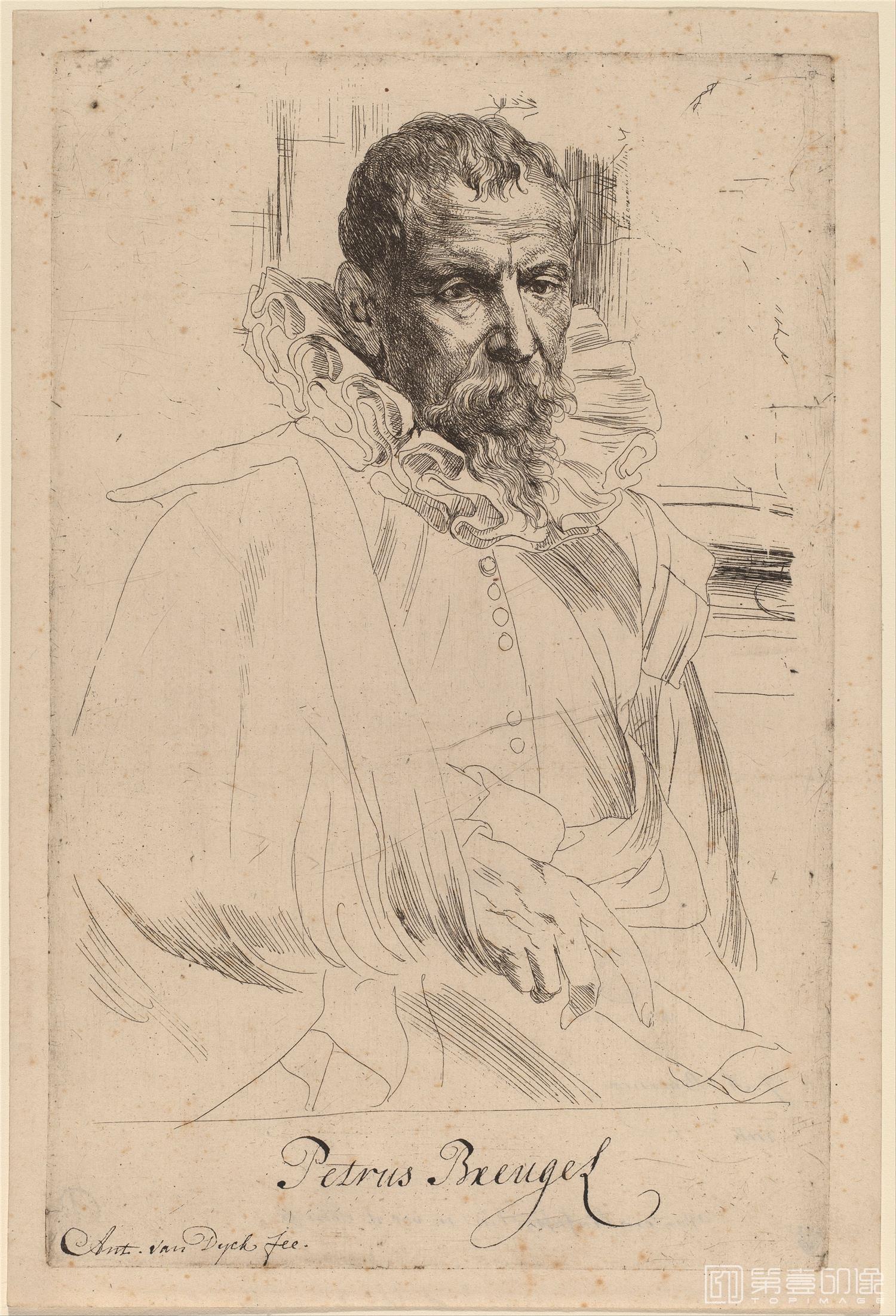 素描-安东尼·凡·戴克 Sir Anthony van Dyck作品集-027