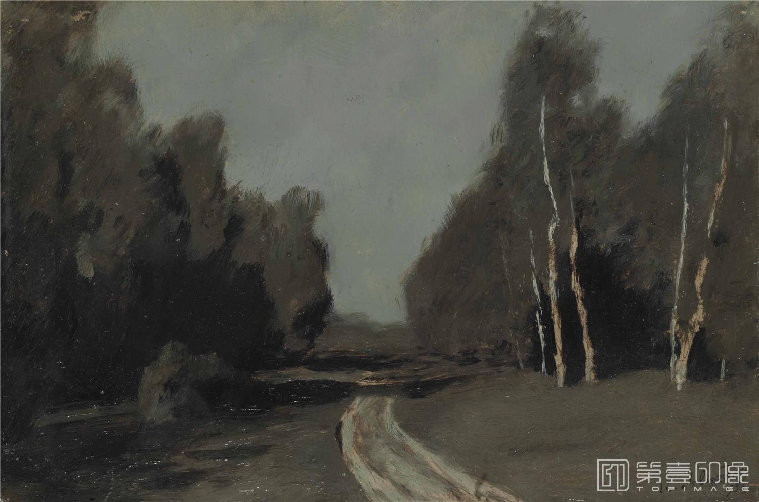 油画-列维坦 Levitan，Isaak Iliich作品集-30