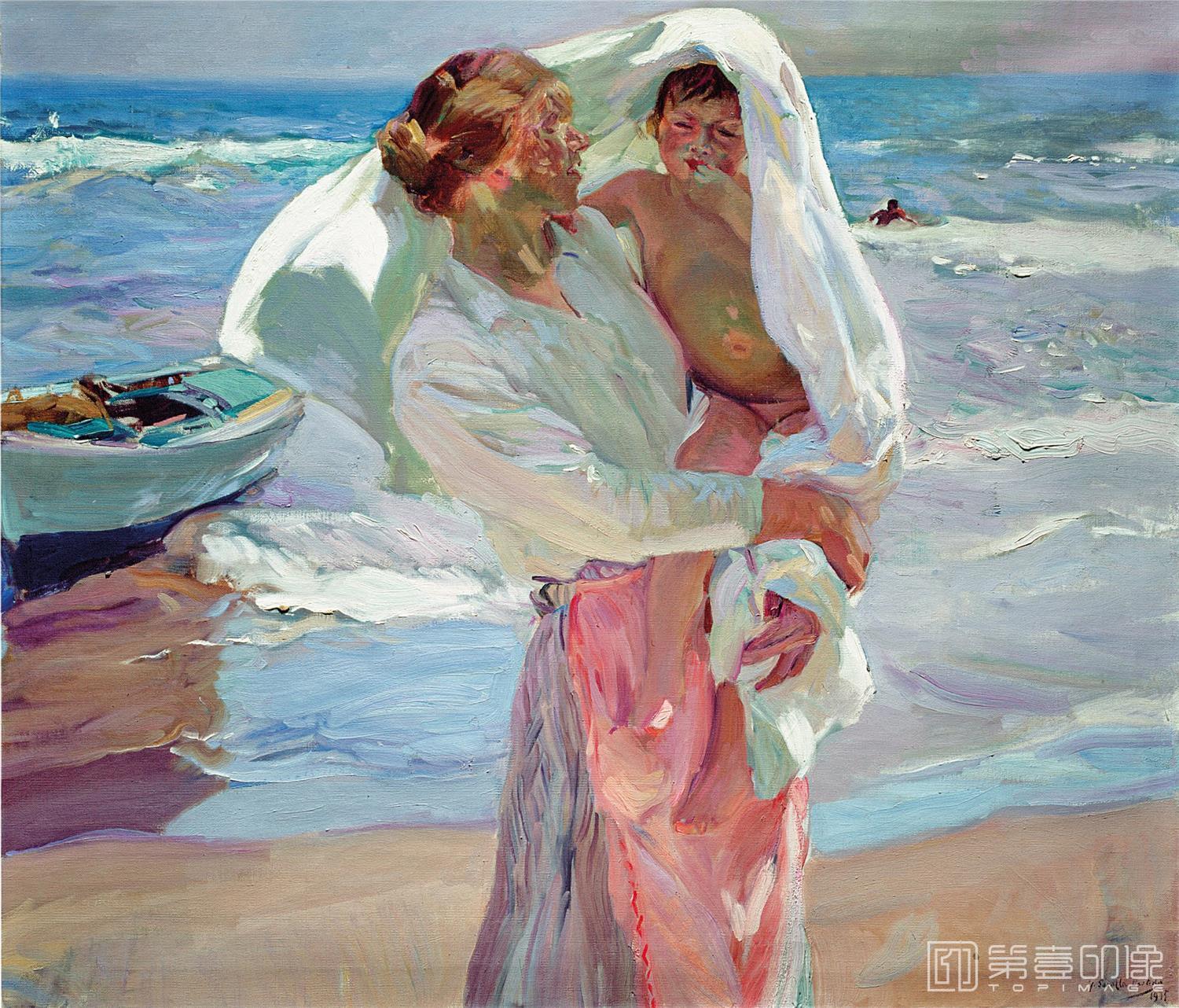 油画-华金·索罗拉亚·巴斯蒂达 Joaquín Sorolla yBastida-002