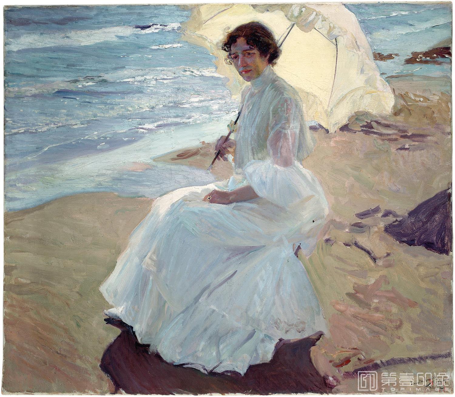 油画-华金·索罗拉亚·巴斯蒂达 Joaquín Sorolla yBastida-007