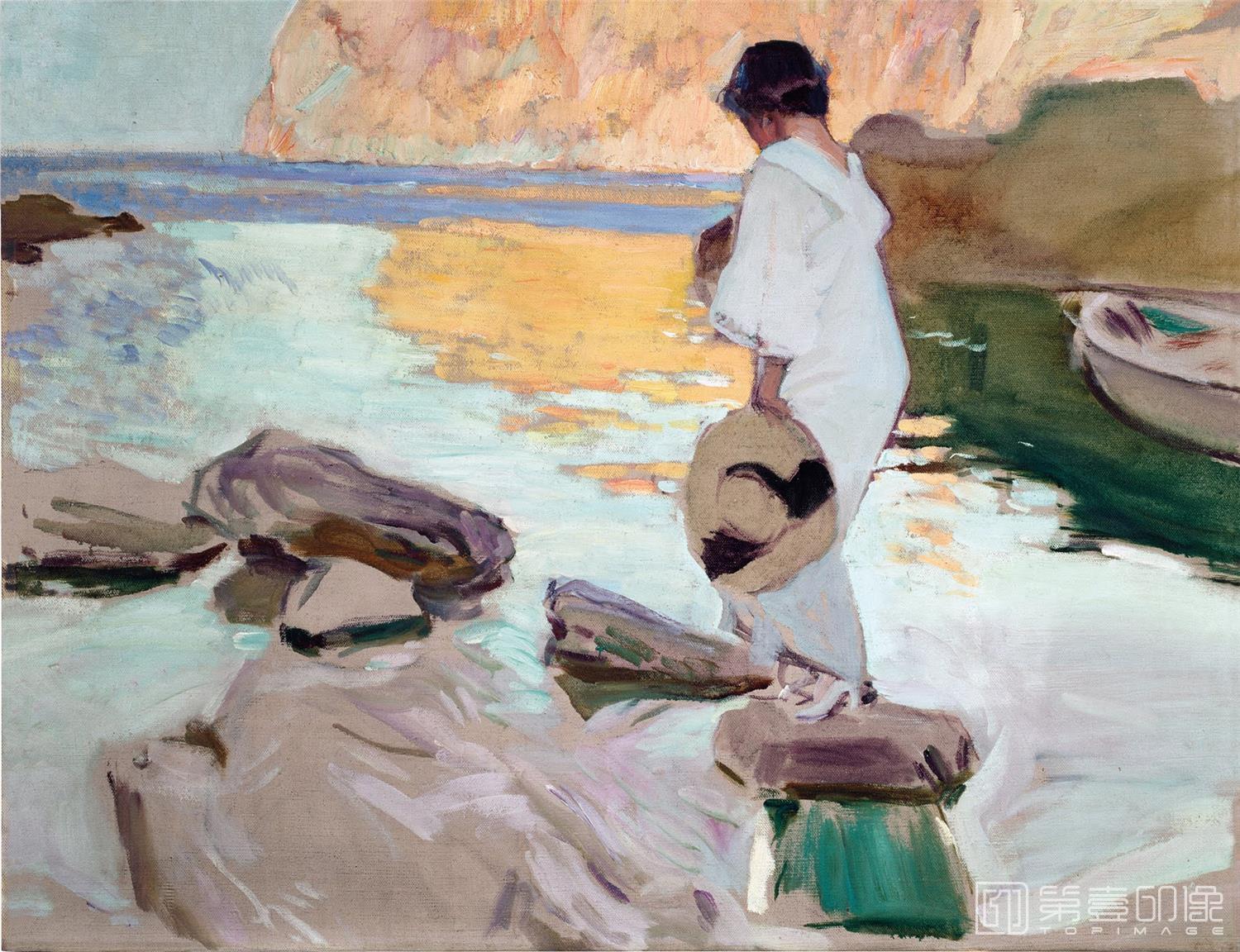 油画-华金·索罗拉亚·巴斯蒂达 Joaquín Sorolla yBastida-010