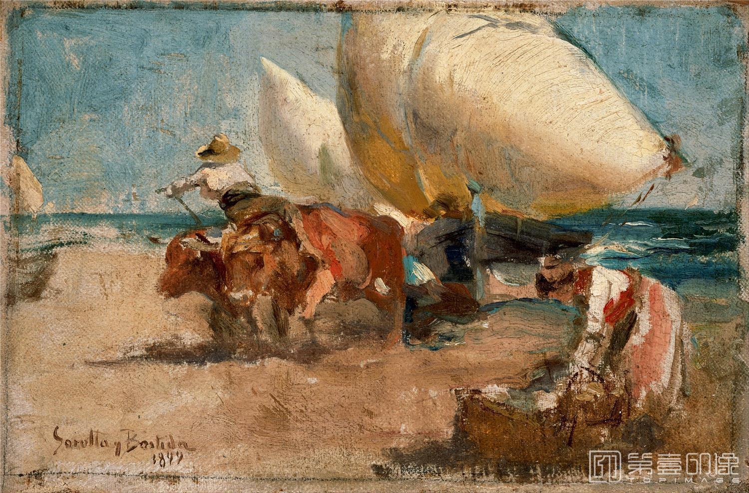 油画-华金·索罗拉亚·巴斯蒂达 Joaquín Sorolla yBastida-061