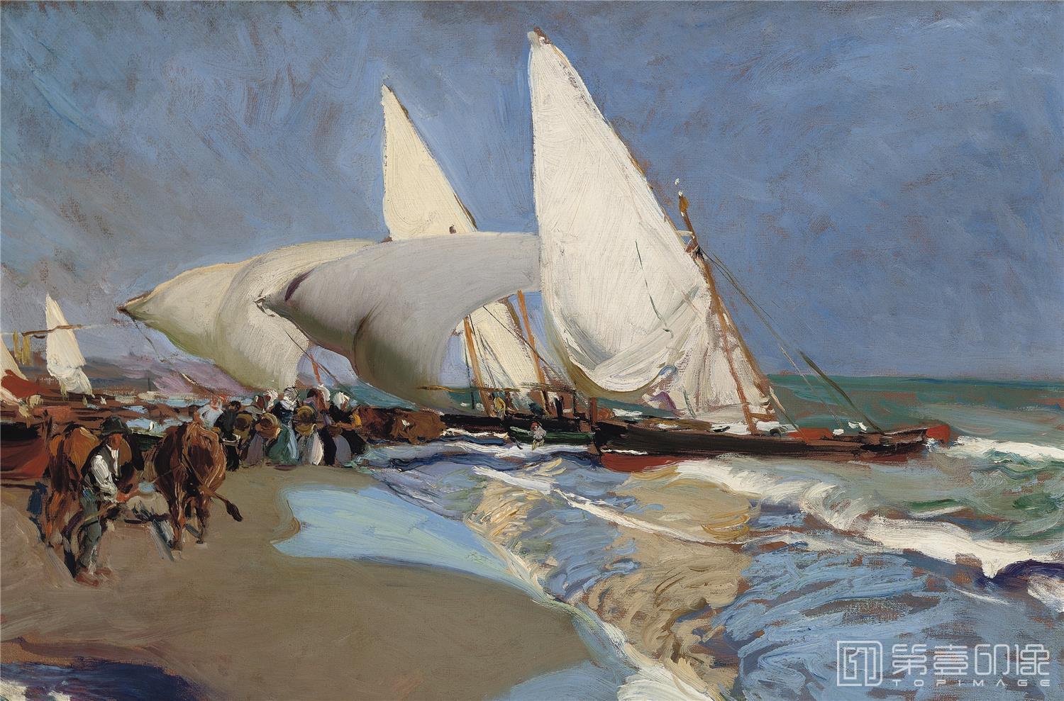 油画-华金·索罗拉亚·巴斯蒂达 Joaquín Sorolla yBastida-067