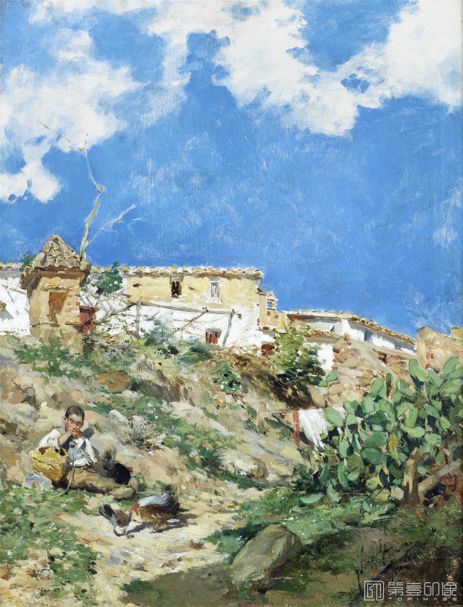 油画-华金·索罗拉亚·巴斯蒂达 Joaquín Sorolla yBastida-091