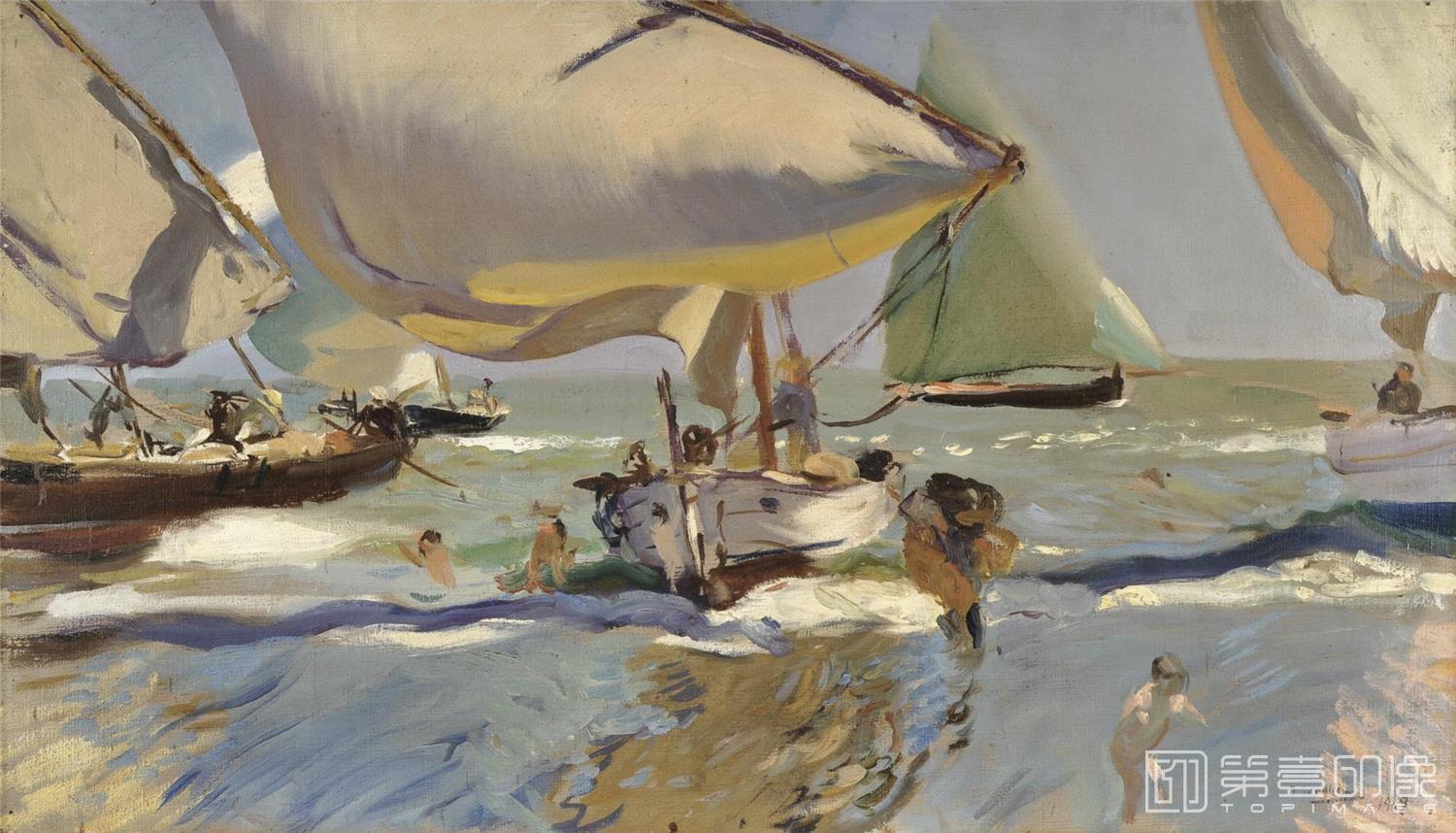 油画-华金·索罗拉亚·巴斯蒂达 Joaquín Sorolla yBastida-123