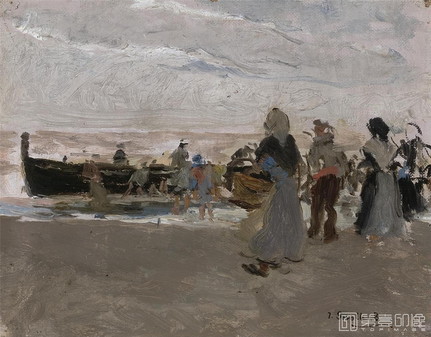 油画-华金·索罗拉亚·巴斯蒂达 Joaquín Sorolla yBastida-133