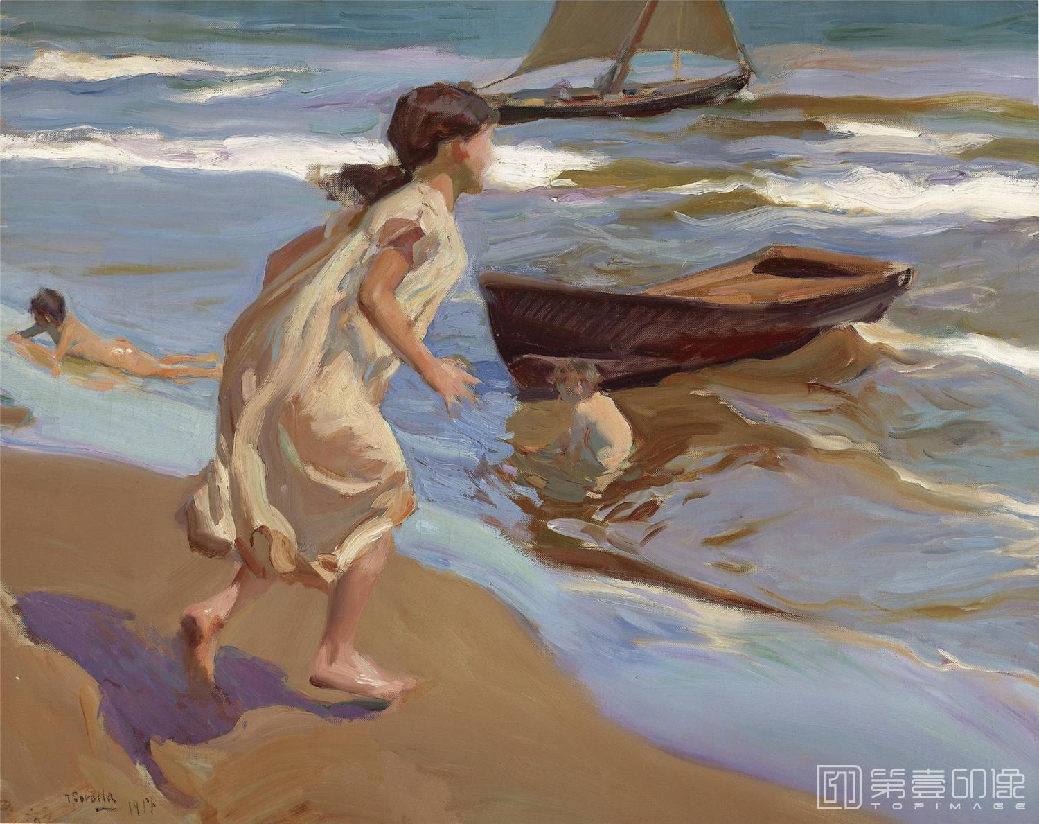 油画-华金·索罗拉亚·巴斯蒂达 Joaquín Sorolla yBastida-138