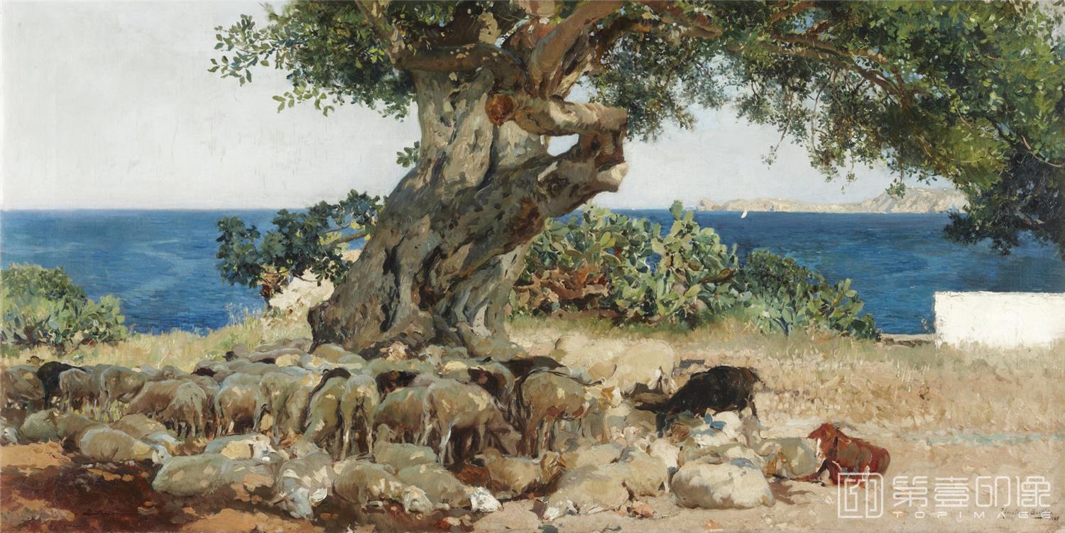 油画-华金·索罗拉亚·巴斯蒂达 Joaquín Sorolla yBastida-139