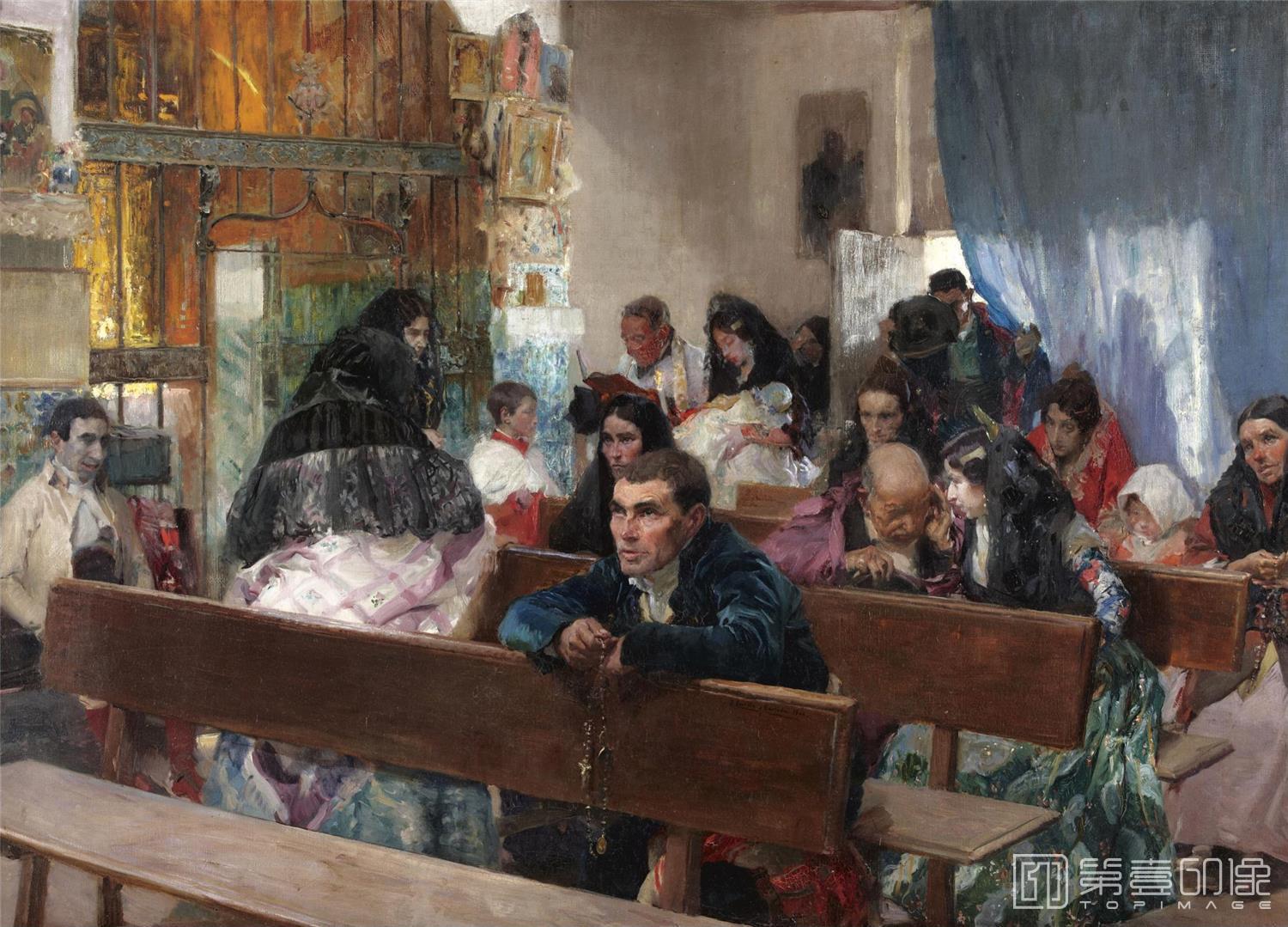 油画-华金·索罗拉亚·巴斯蒂达 Joaquín Sorolla yBastida-140