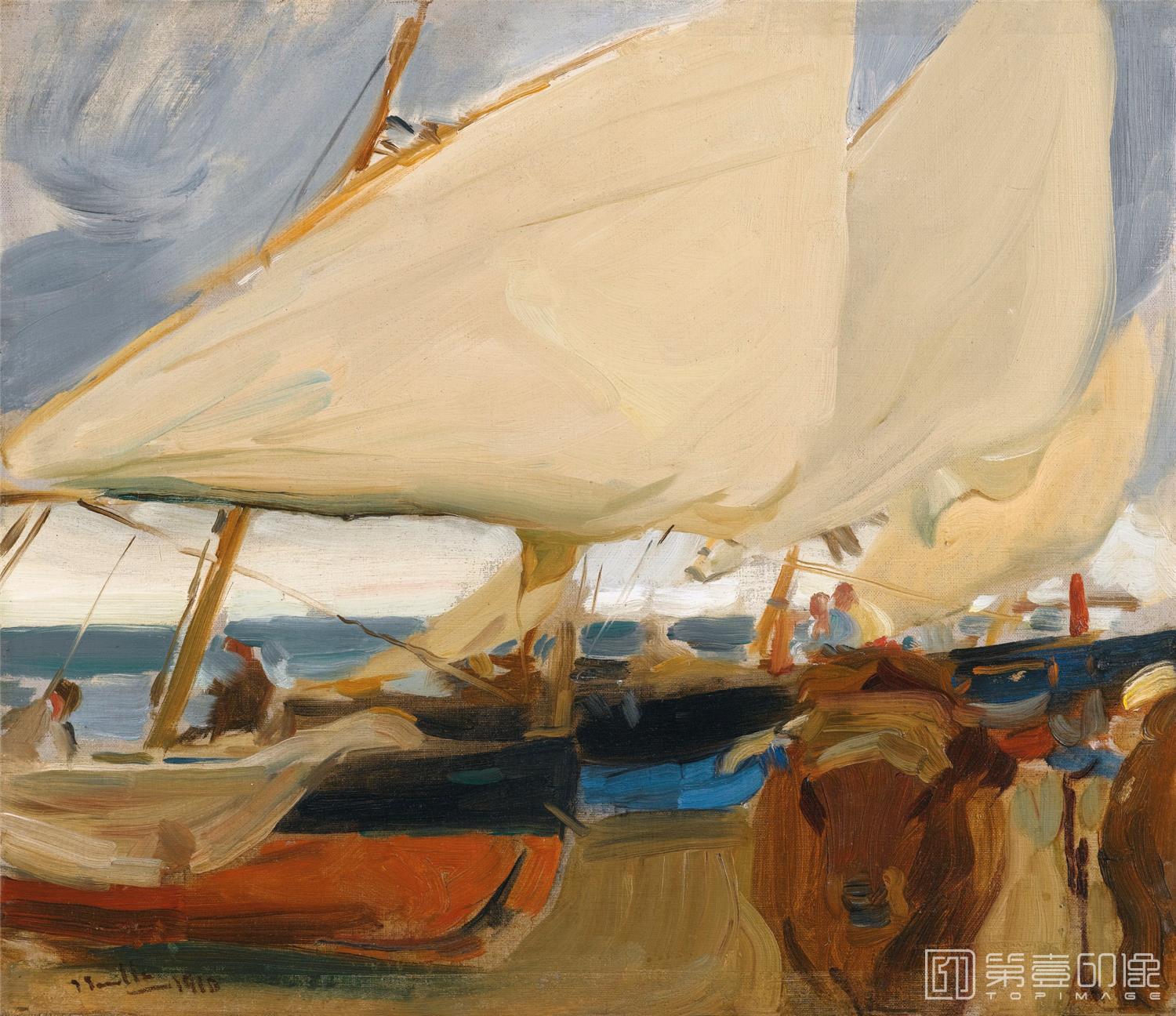 油画-华金·索罗拉亚·巴斯蒂达 Joaquín Sorolla yBastida-149