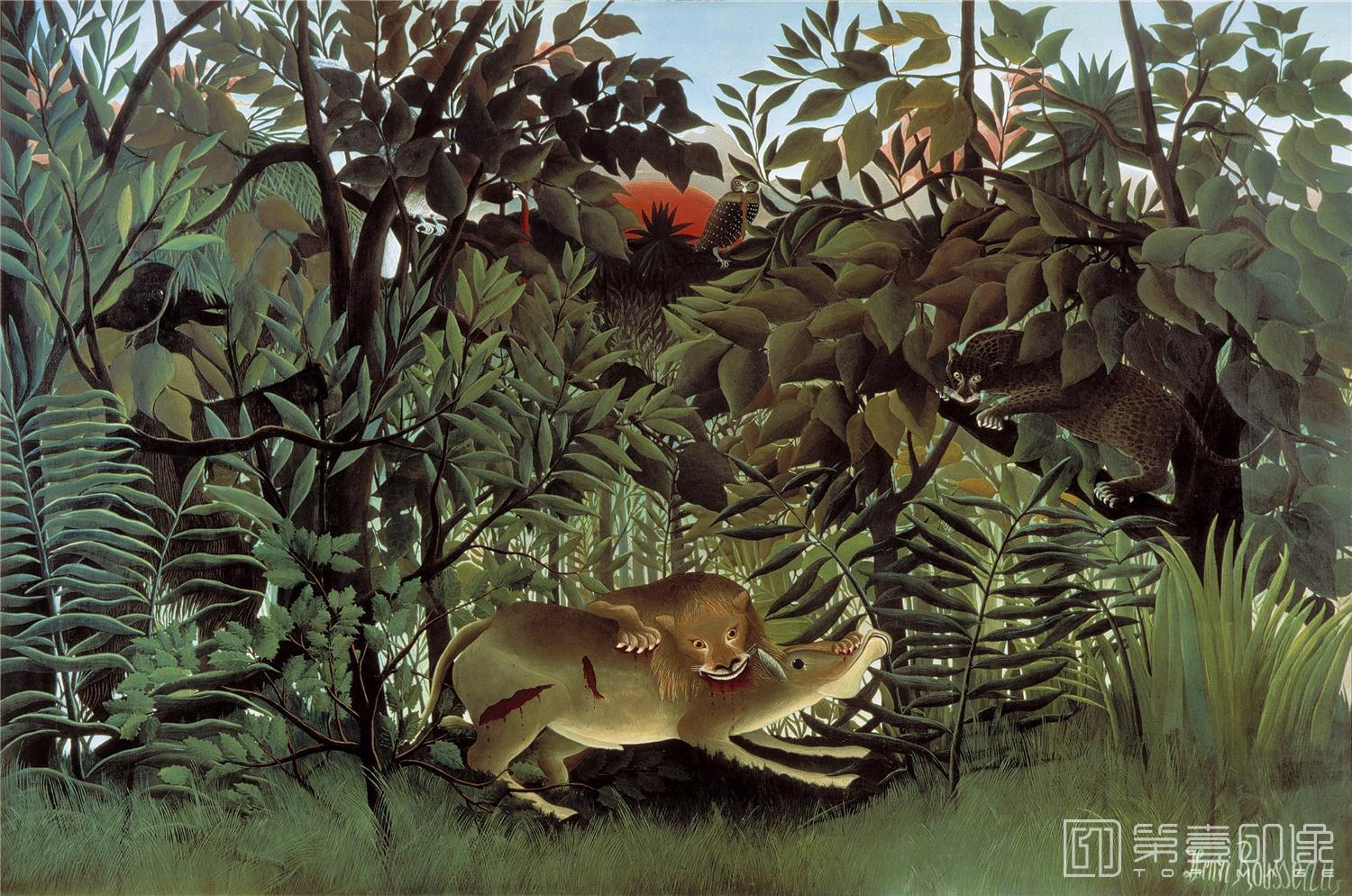 油画-亨利·朱利安·费利克斯·卢梭 Henri Julien Félix Rousseau作品集-29
