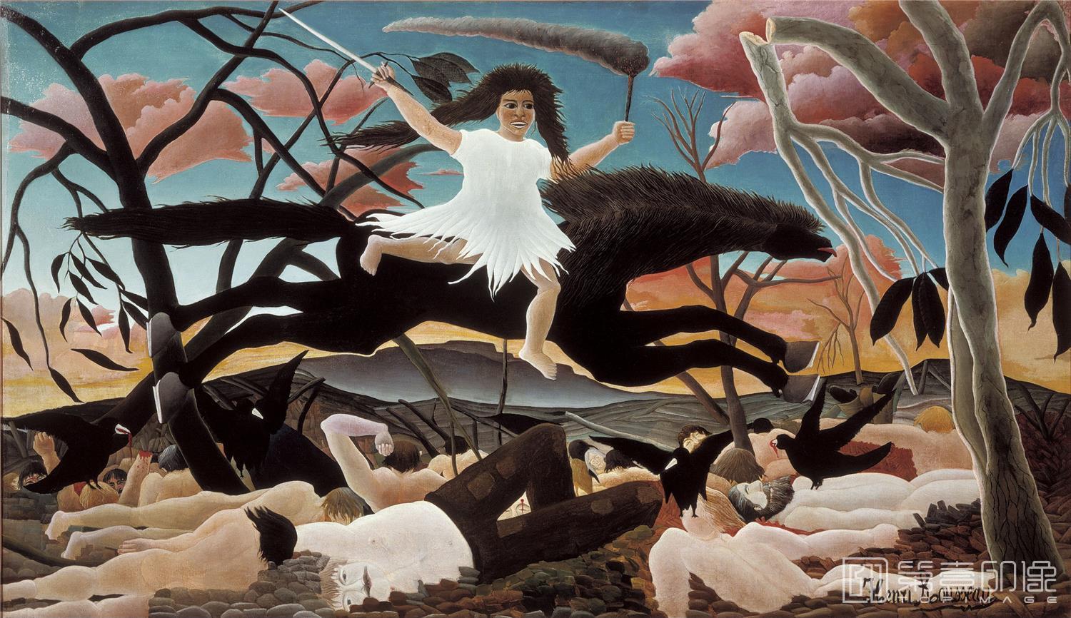 油画-亨利·朱利安·费利克斯·卢梭 Henri Julien Félix Rousseau作品集-34
