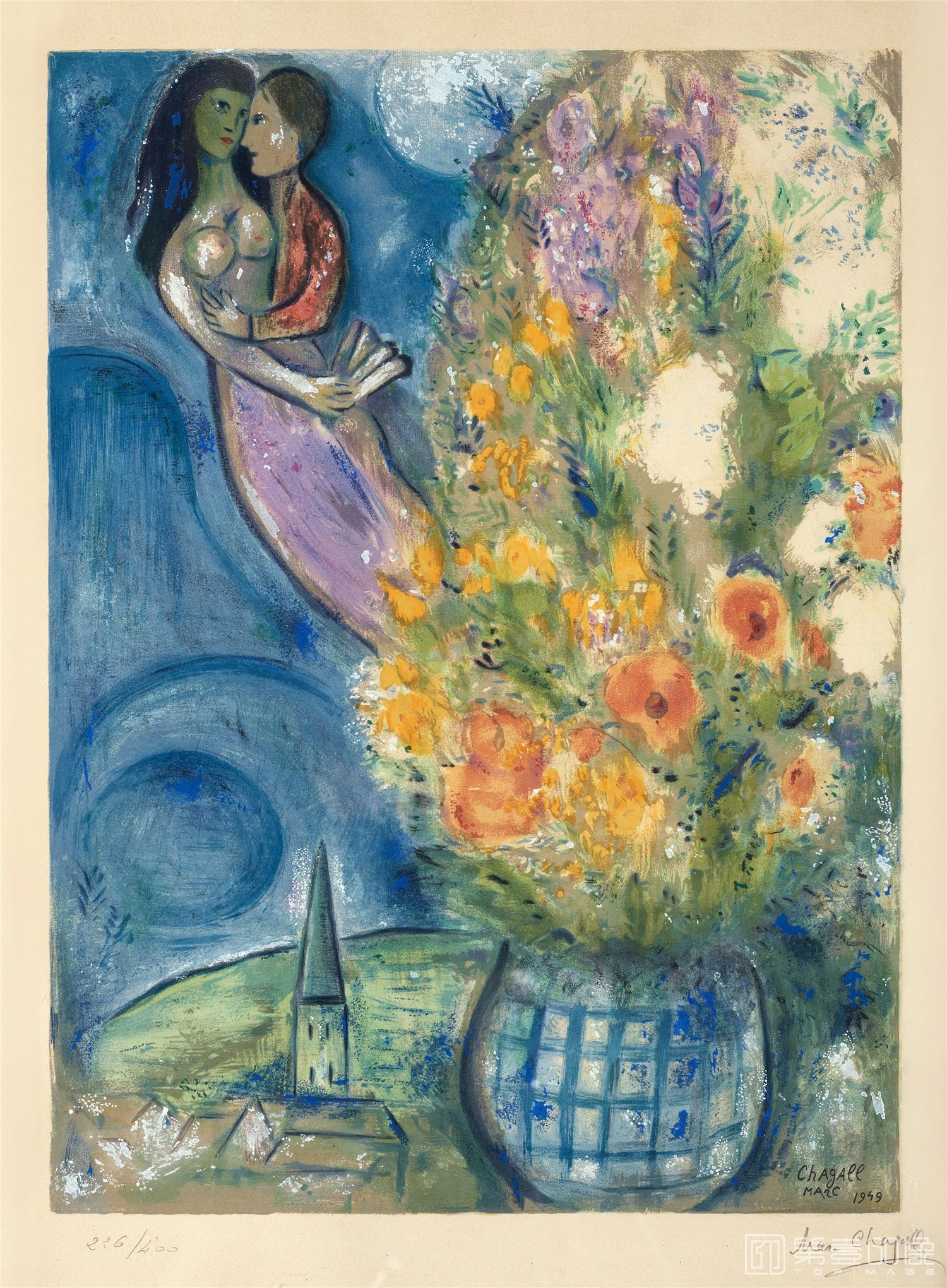 水彩画-马克·夏加尔 Марк шагал作品集-12