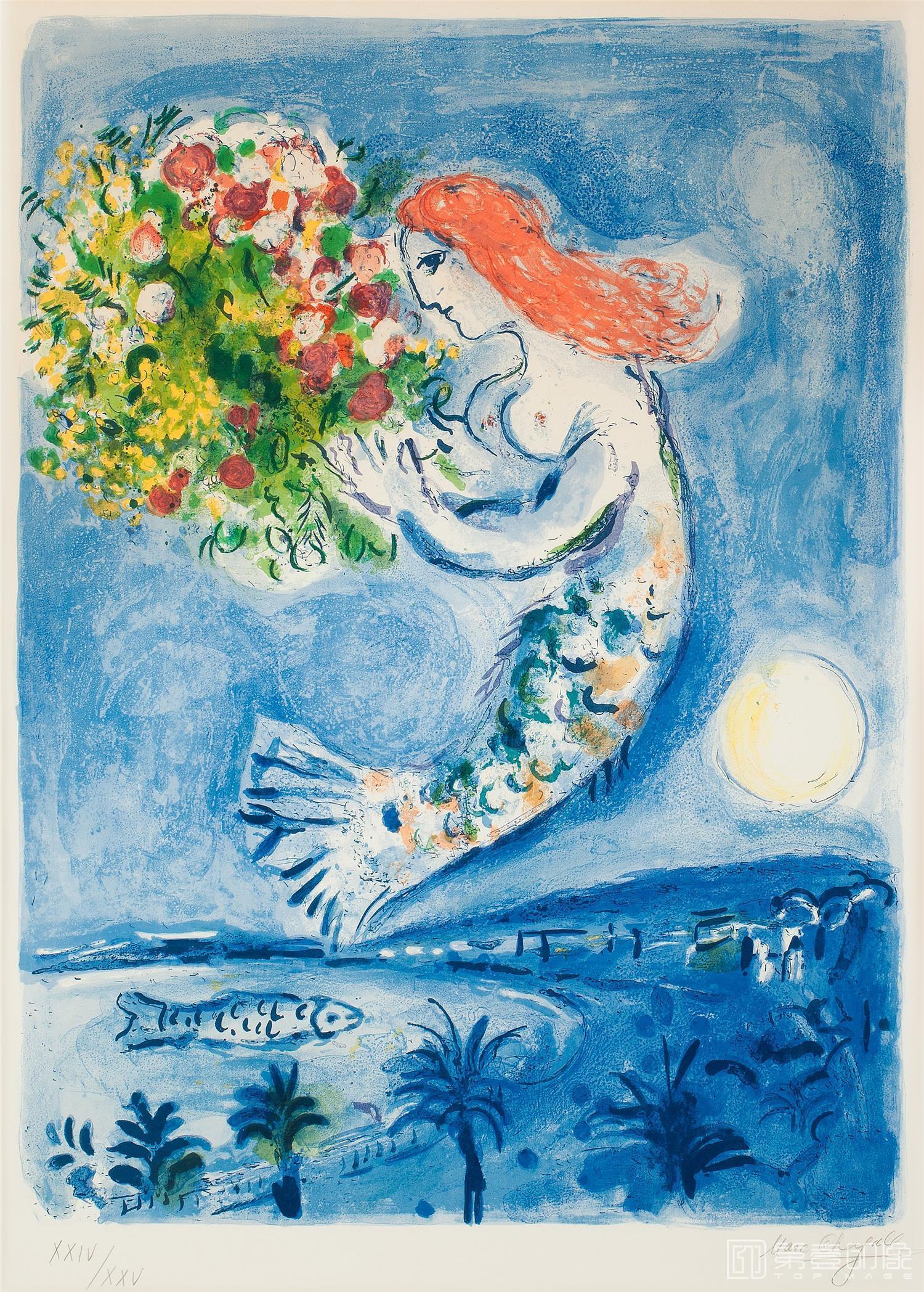 水彩画-马克·夏加尔 Марк шагал作品集-77