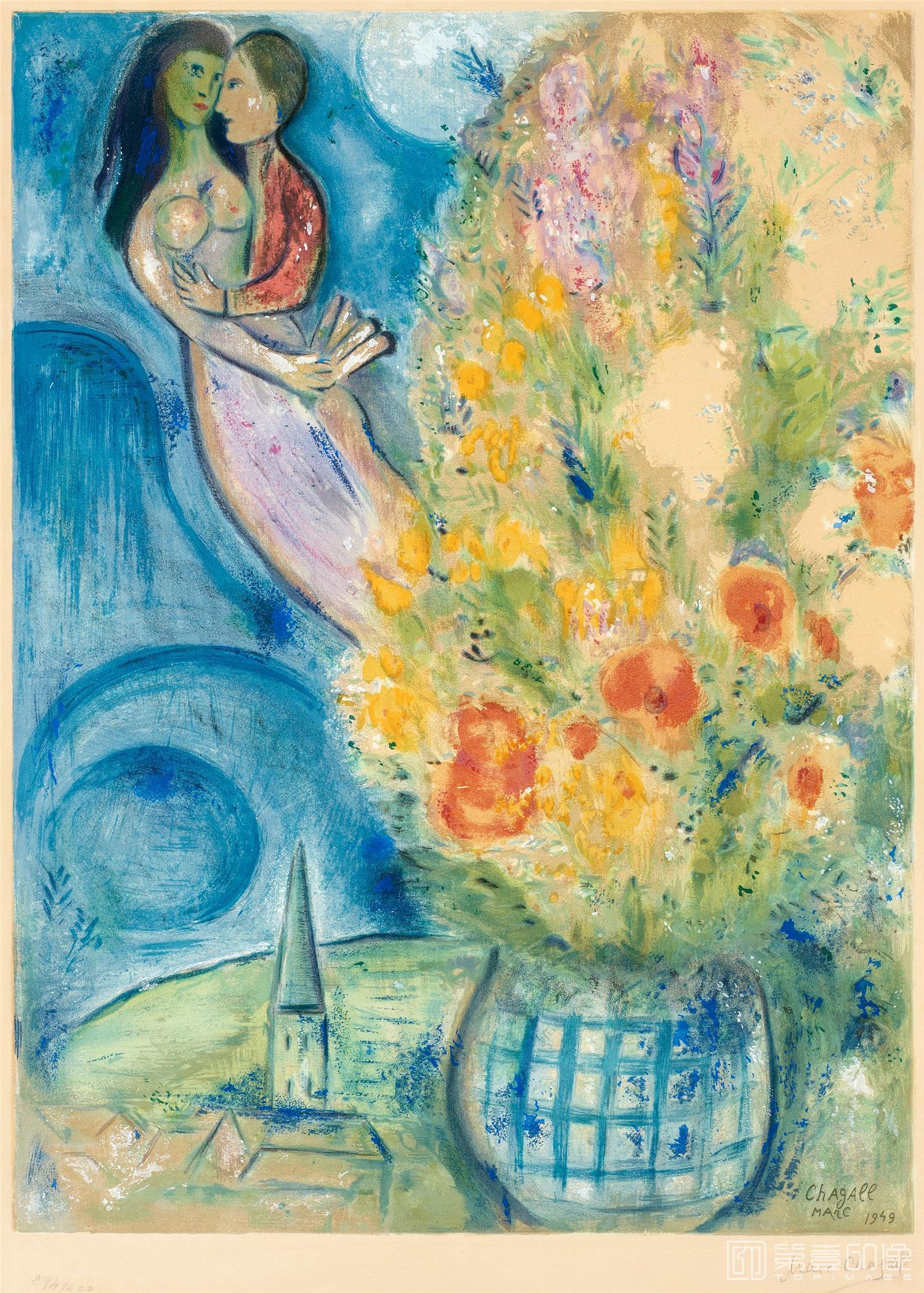 水彩画-马克·夏加尔 Марк шагал作品集-78