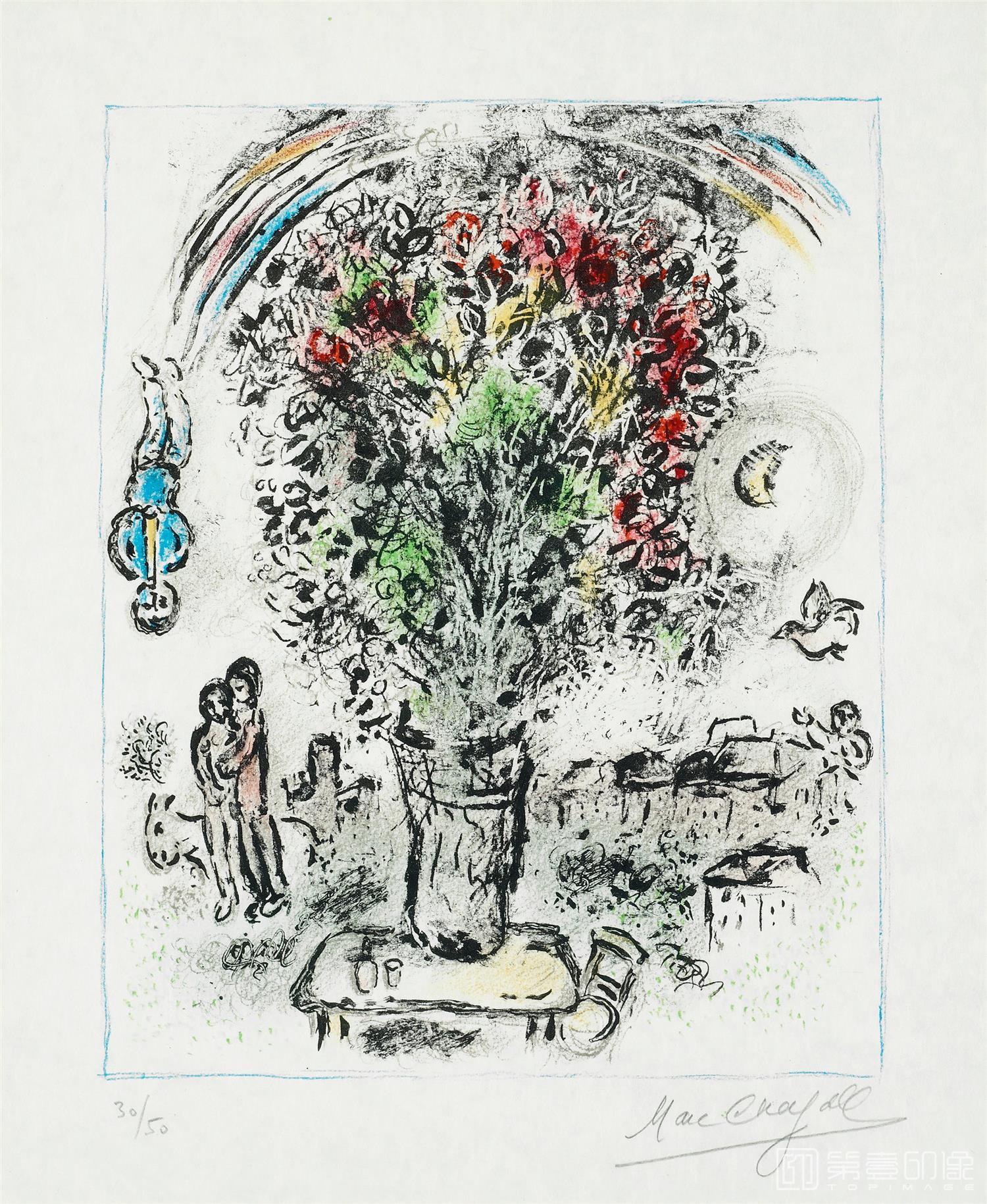 水彩画-马克·夏加尔 Марк шагал作品集-182