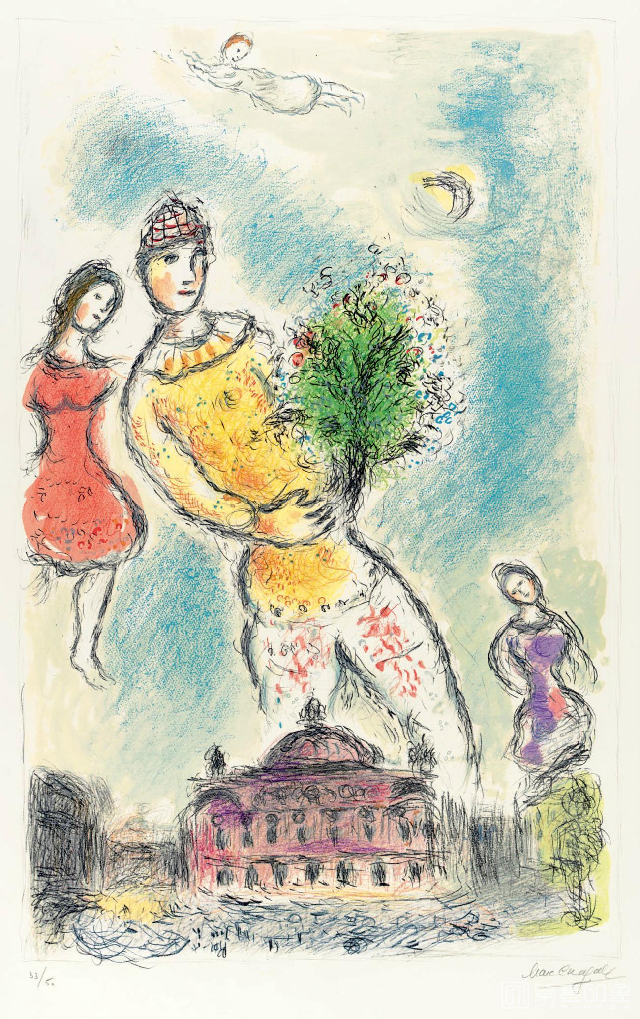 水彩画-马克·夏加尔 Марк шагал作品集-205
