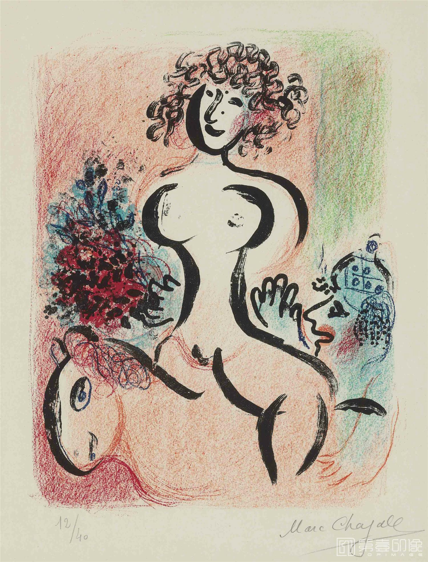 水彩画-马克·夏加尔 Марк шагал作品集-229
