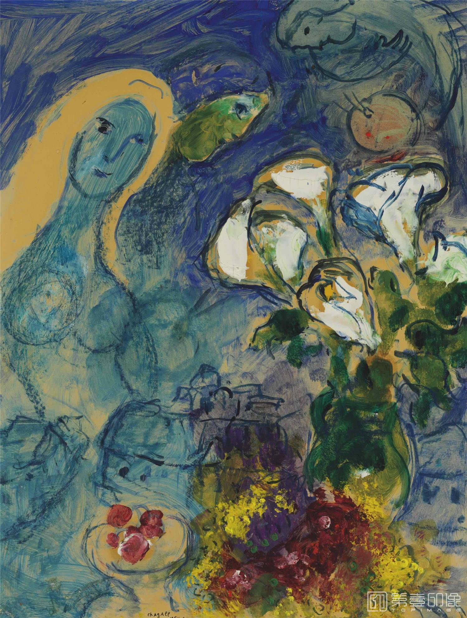 水彩画-马克·夏加尔 Марк шагал作品集-233