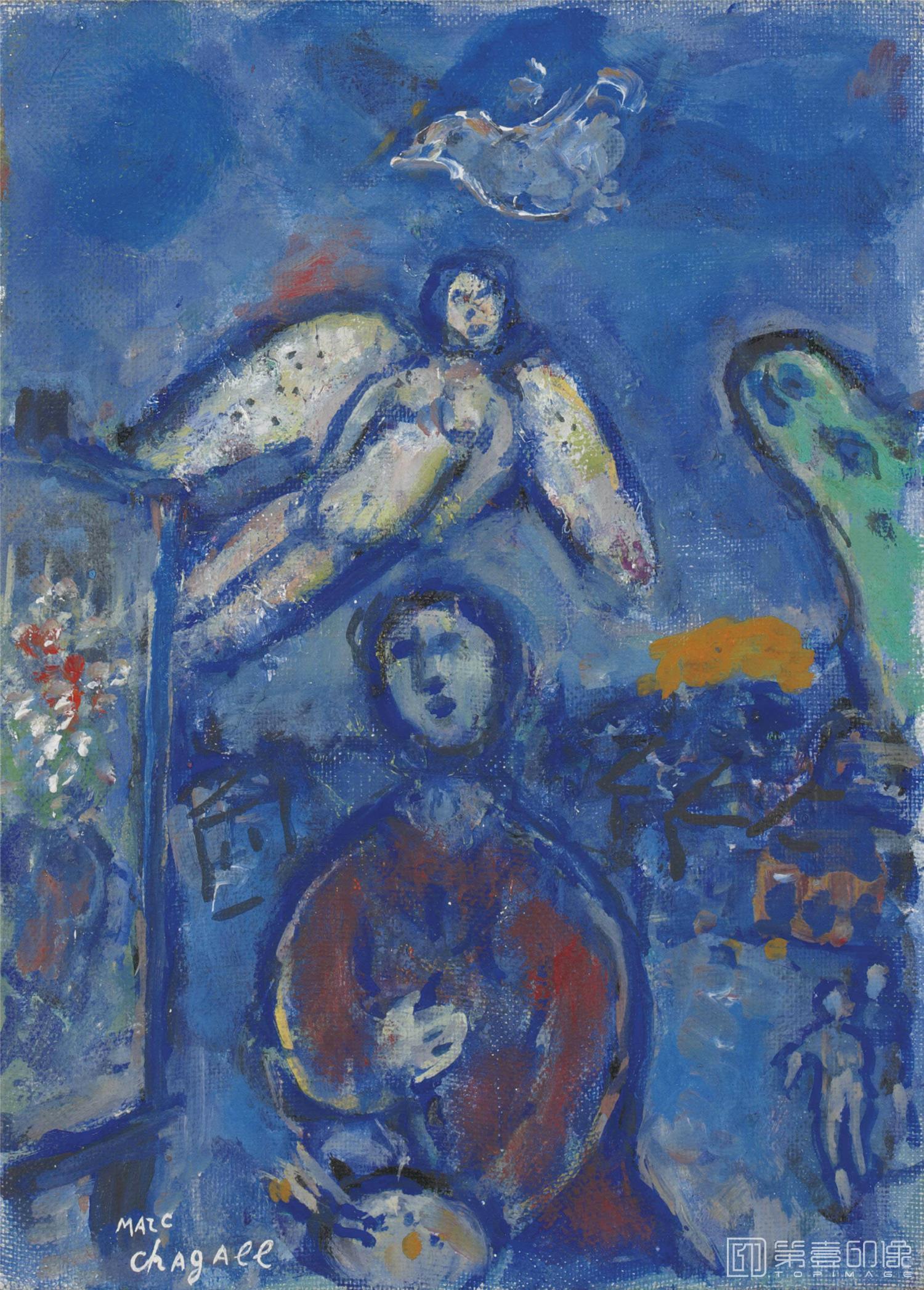 水彩画-马克·夏加尔 Марк шагал作品集-327