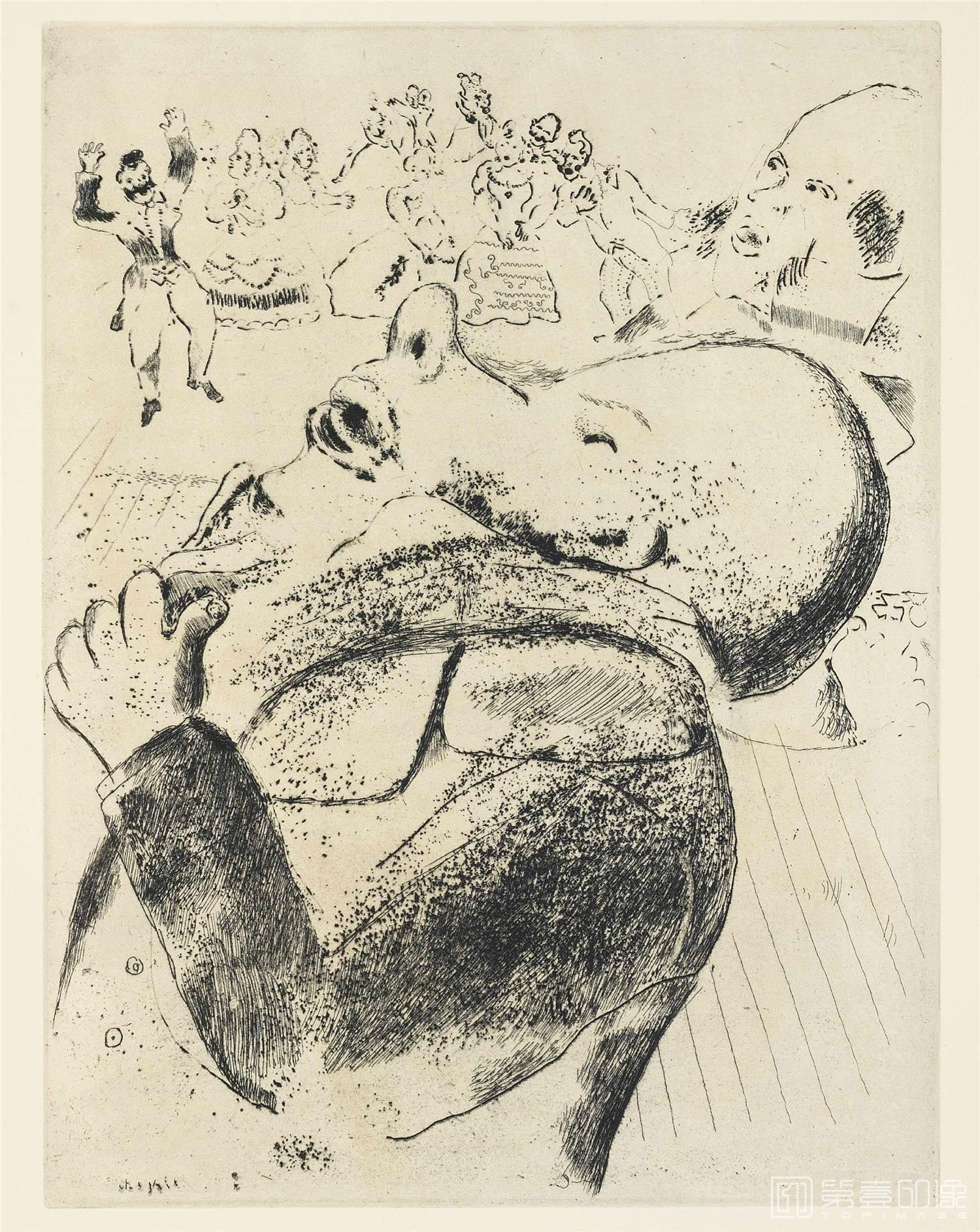 水彩画-马克·夏加尔 Марк шагал作品集-388