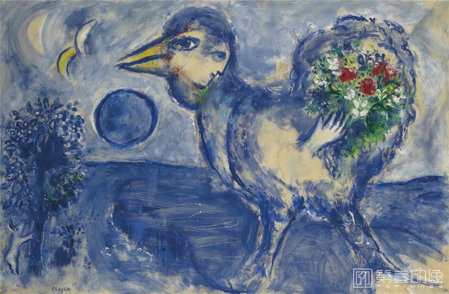 水彩画-马克·夏加尔 Марк шагал作品集-451