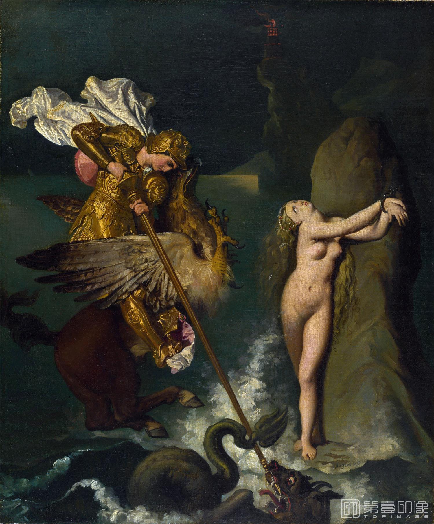 油画-让·奥古斯特·多米尼克·安格尔 Jean Auguste Dominique Ingres作品集-059