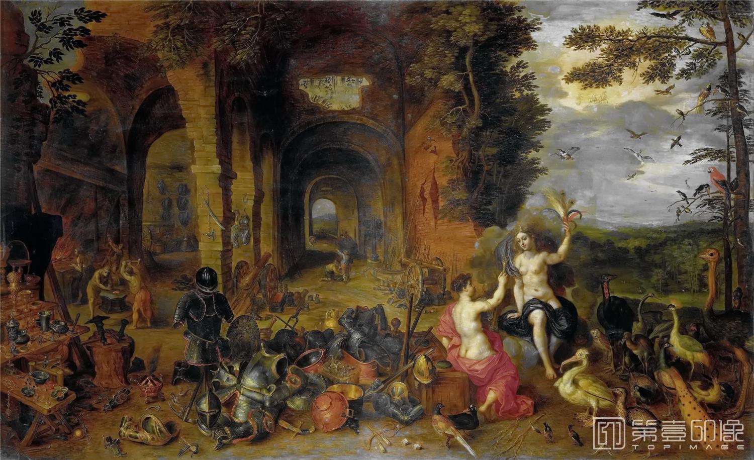 油画-小彼得·勃鲁盖尔 Bruegel, Pieter il Giovane作品集-076