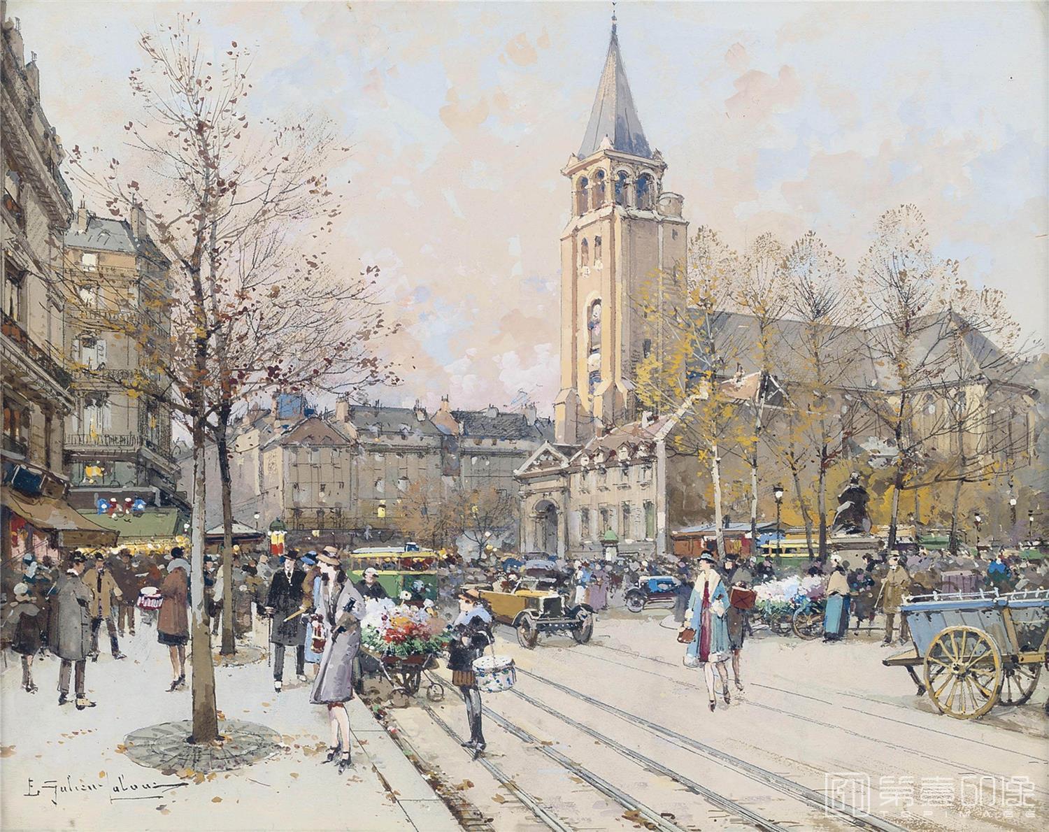 油画-尤金加林拉洛 Eugene Galien Laloue作品集-13