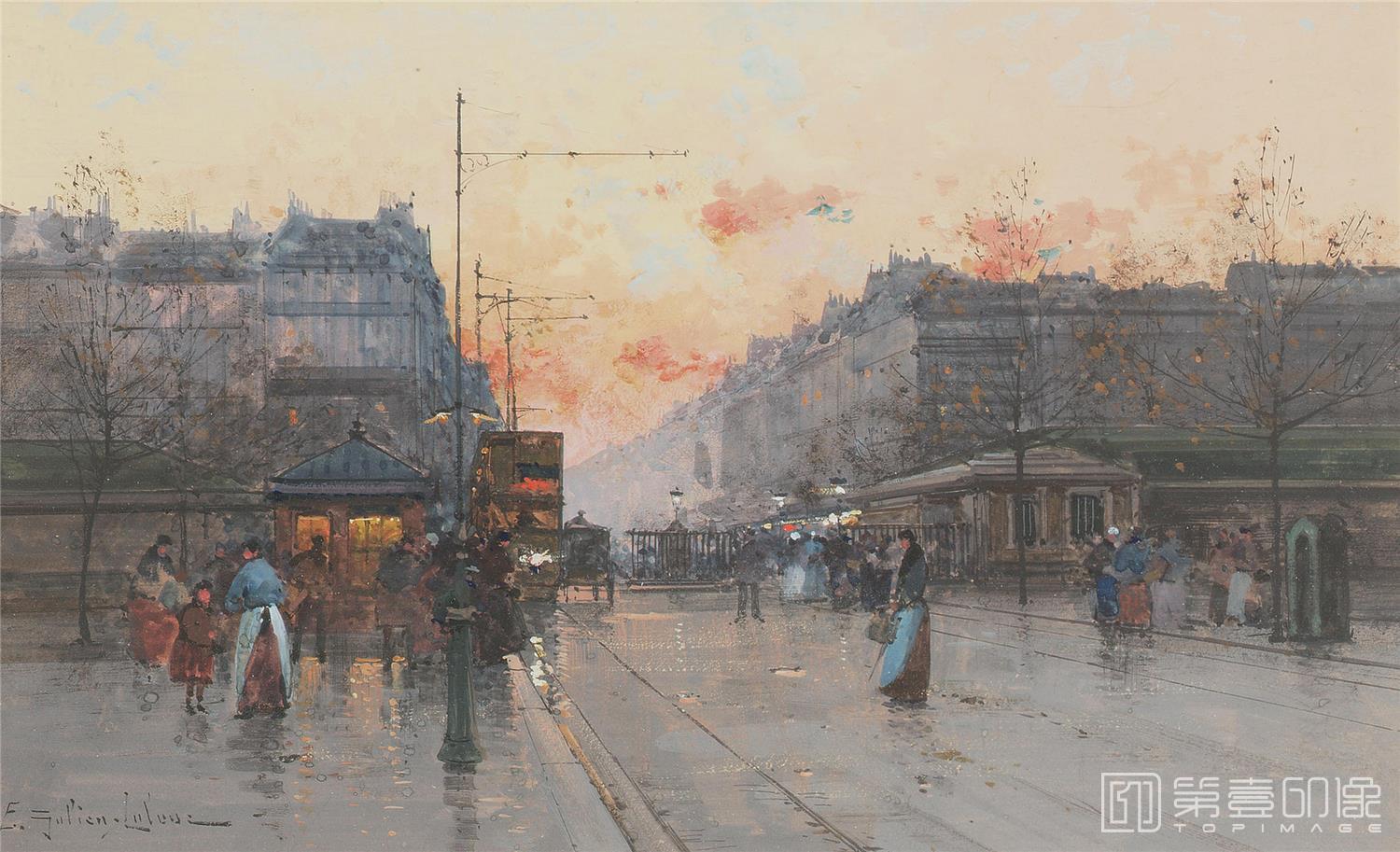 油画-尤金加林拉洛 Eugene Galien Laloue作品集-69