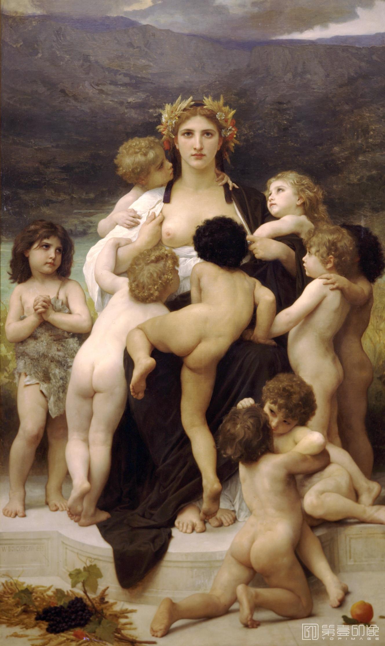 油画-威廉·阿道夫·布格罗 William-Adolphe Bouguereau作品集-094