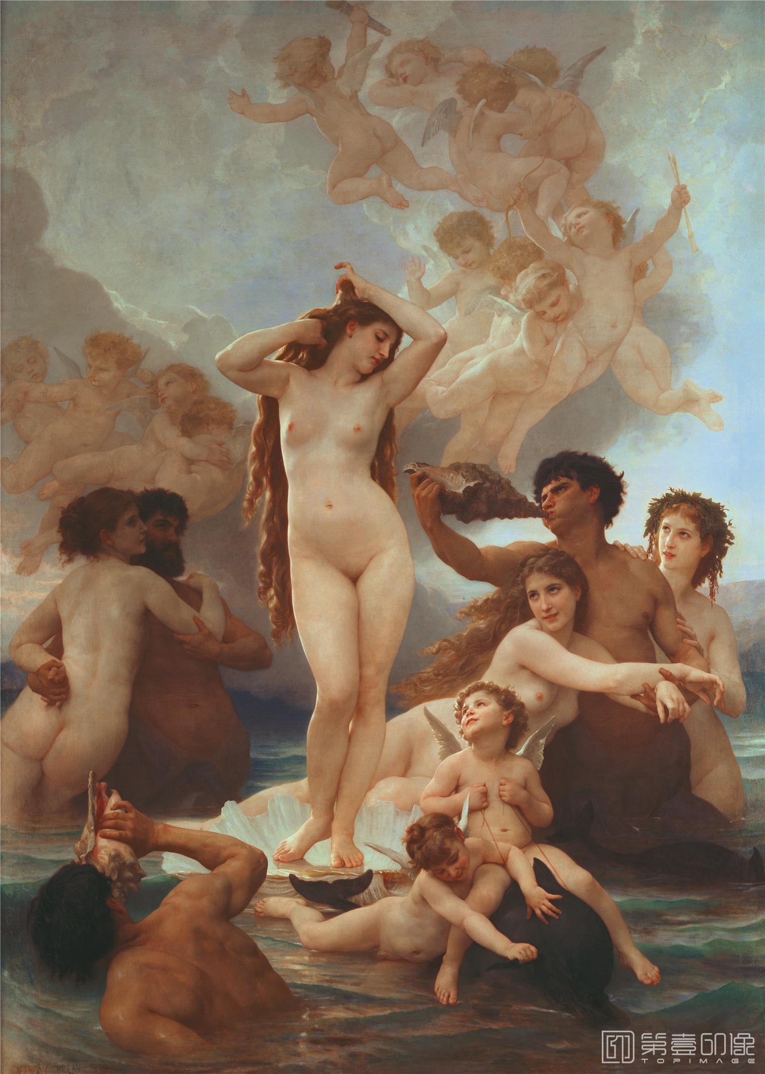 油画-威廉·阿道夫·布格罗 William-Adolphe Bouguereau作品集-107