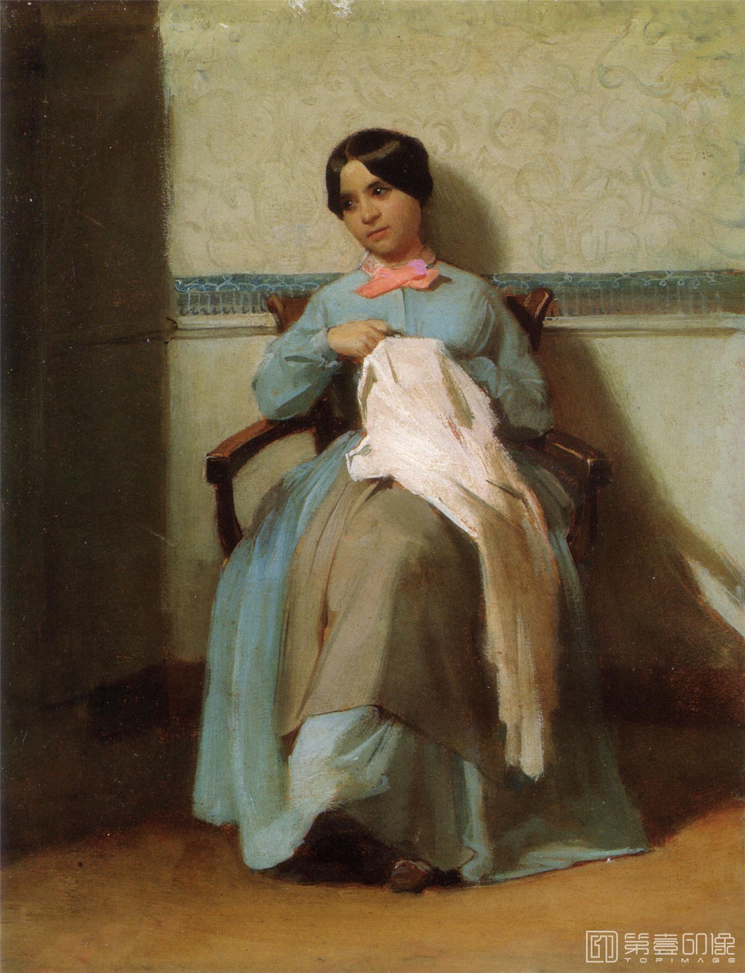 油画-威廉·阿道夫·布格罗 William-Adolphe Bouguereau作品集-128