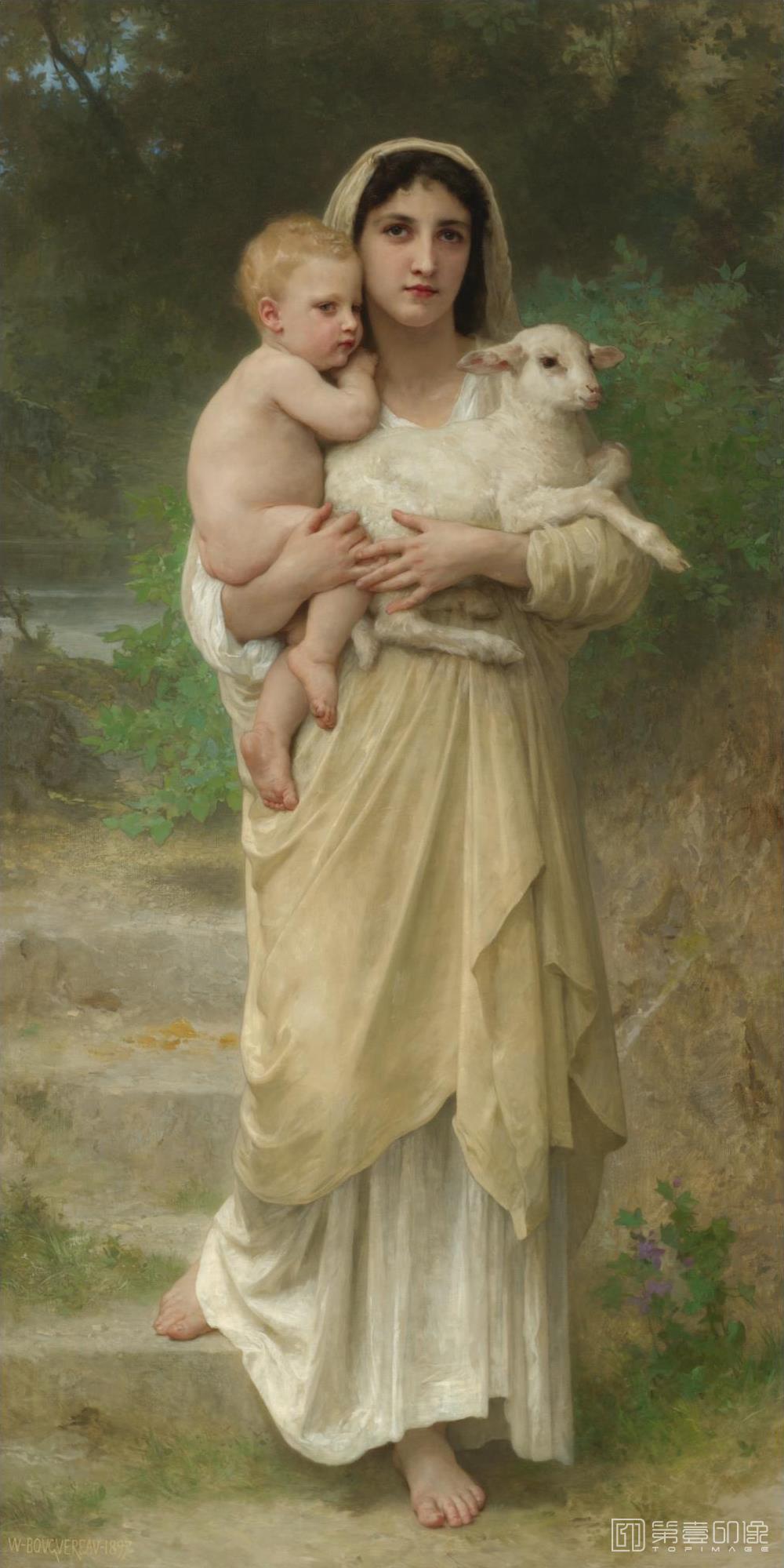 油画-威廉·阿道夫·布格罗 William-Adolphe Bouguereau作品集-152