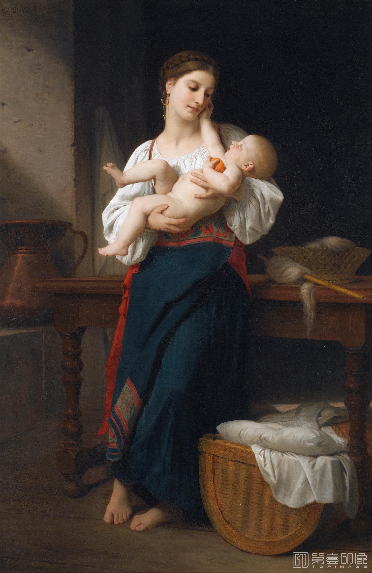 油画-威廉·阿道夫·布格罗 William-Adolphe Bouguereau作品集-159