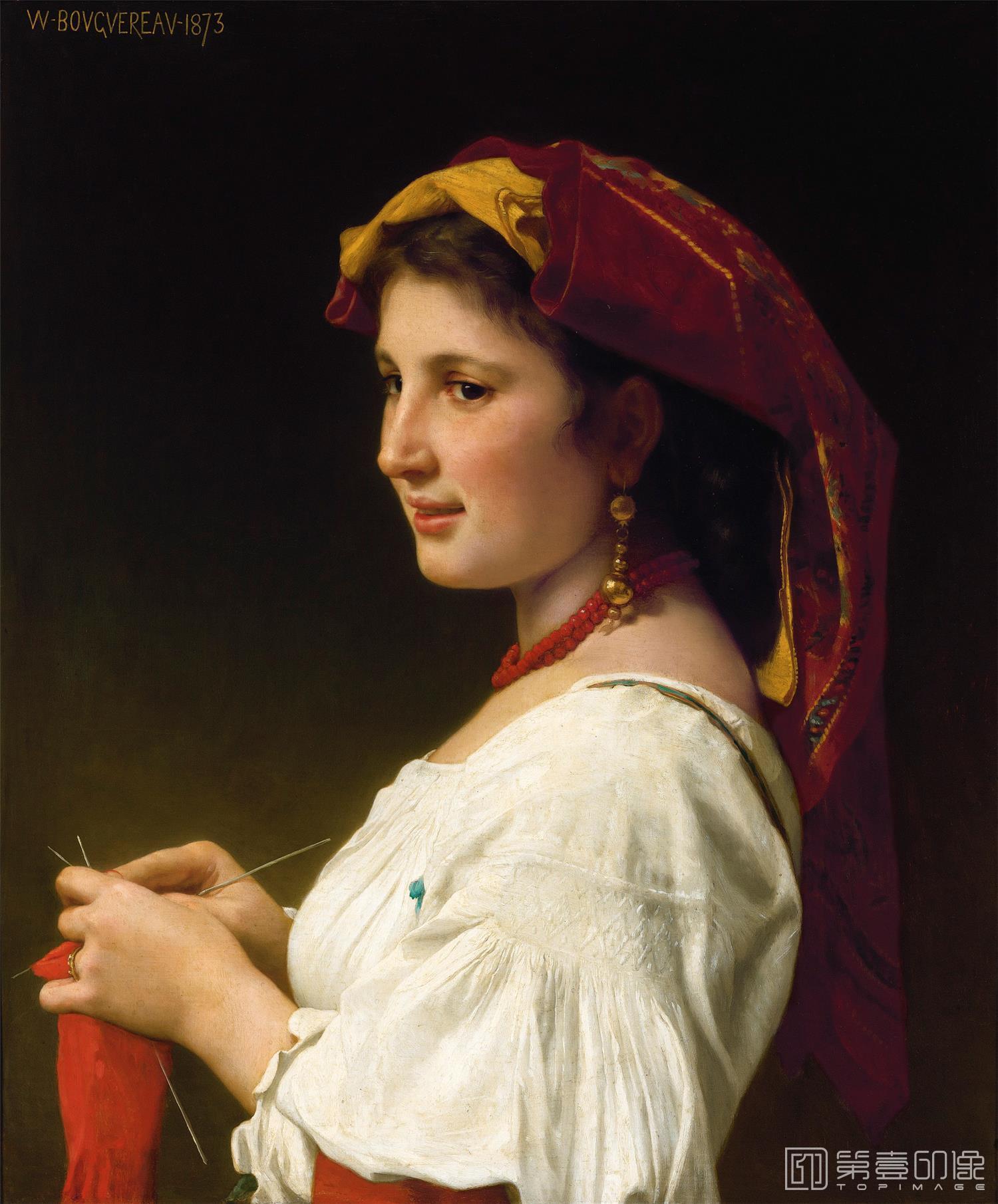油画-威廉·阿道夫·布格罗 William-Adolphe Bouguereau作品集-168