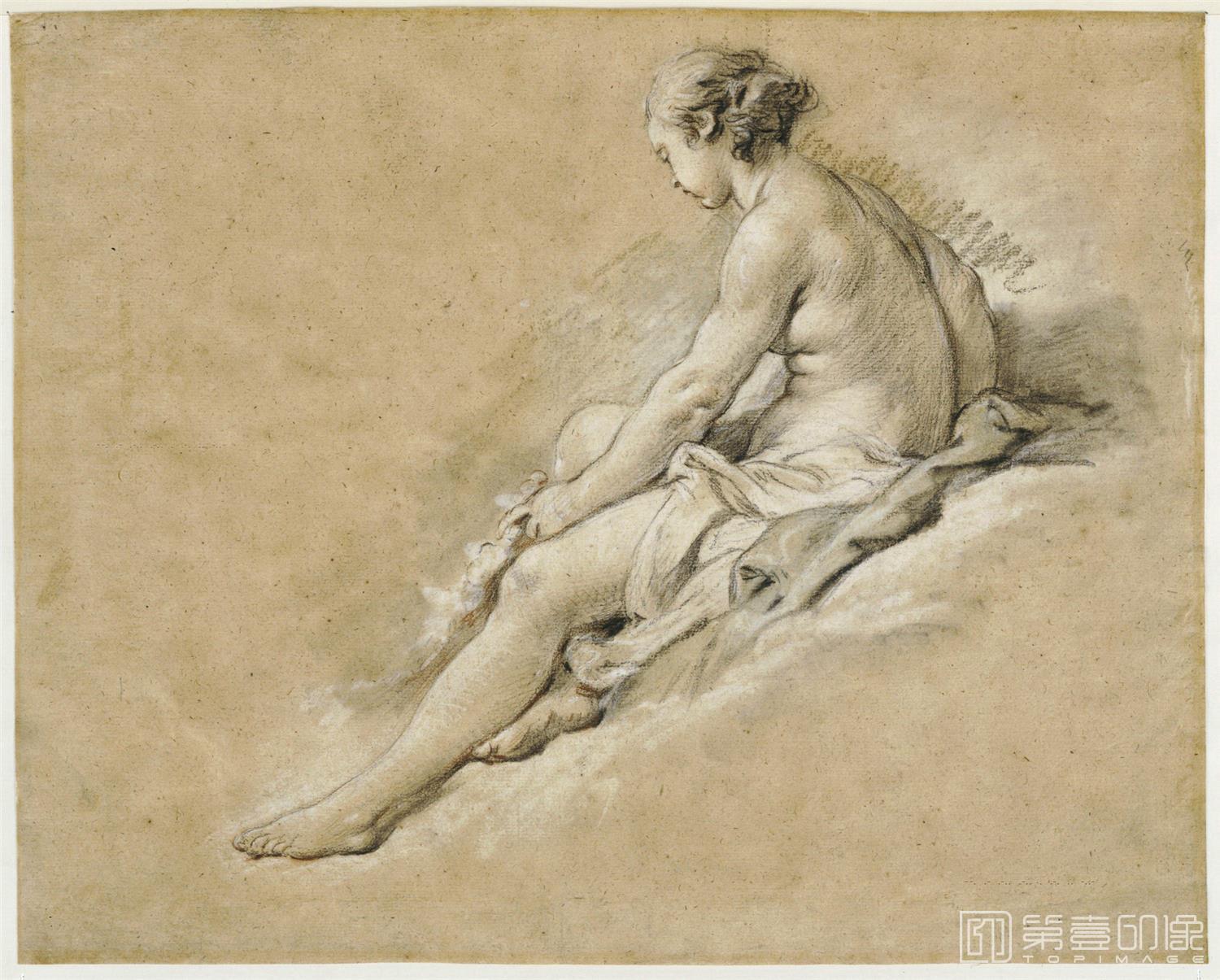素描-弗朗索瓦·布歇 Francois Boucher作品集-175