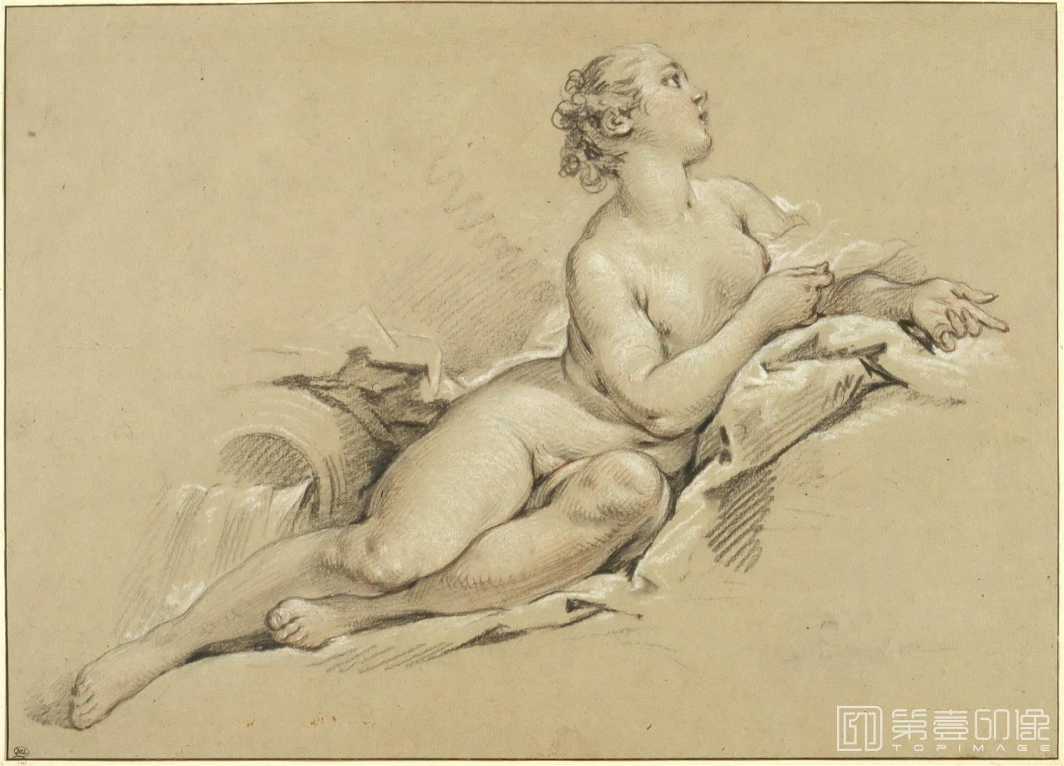 素描-弗朗索瓦·布歇 Francois Boucher作品集-226