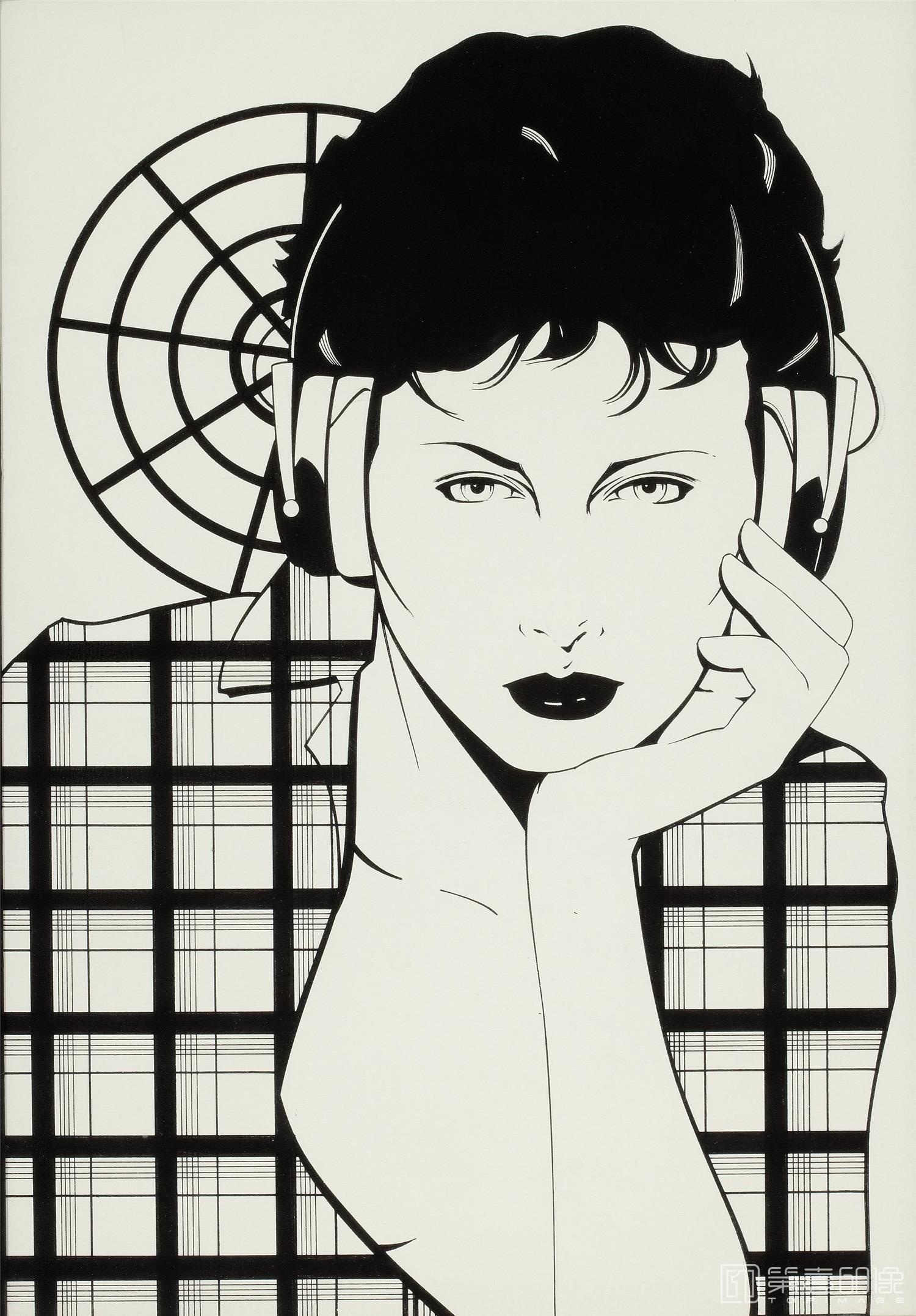 水彩画-帕特里克.安吉尔 Patrick Nagel作品集-06