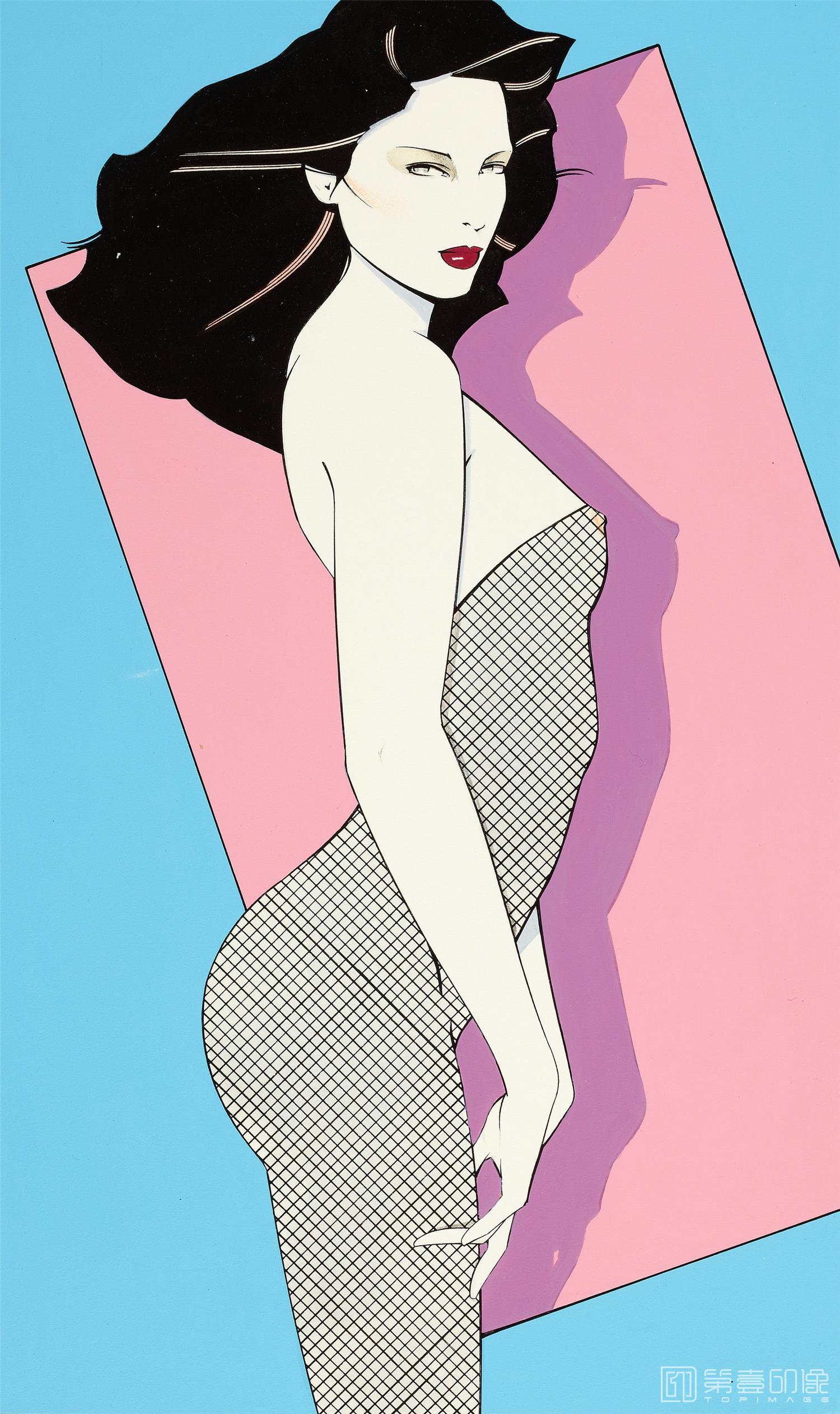 水彩画-帕特里克.安吉尔 Patrick Nagel作品集-08