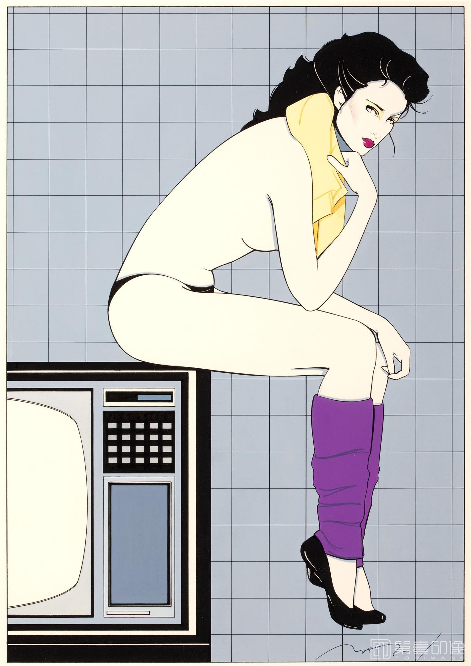 水彩画-帕特里克.安吉尔 Patrick Nagel作品集-22