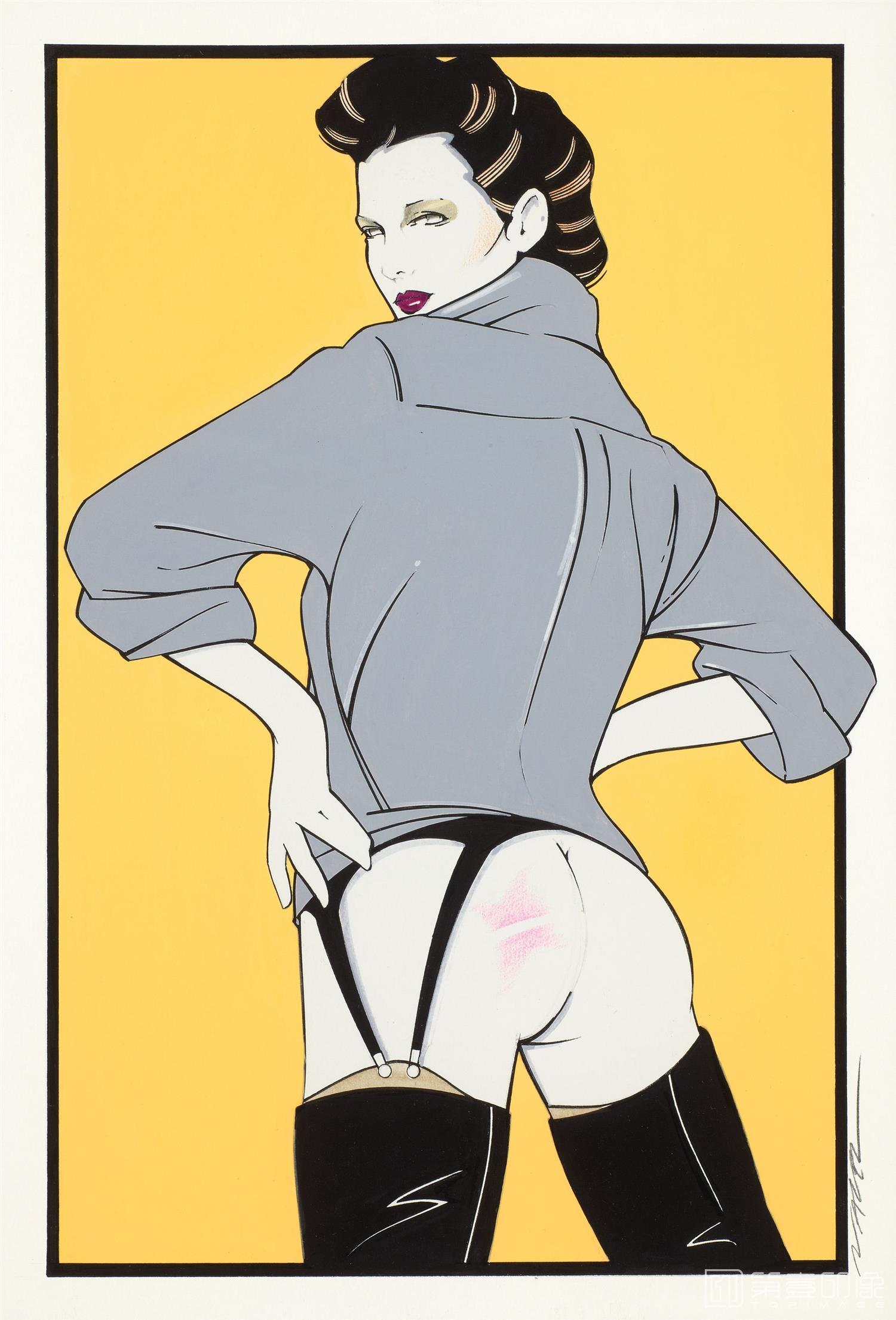 水彩画-帕特里克.安吉尔 Patrick Nagel作品集-29