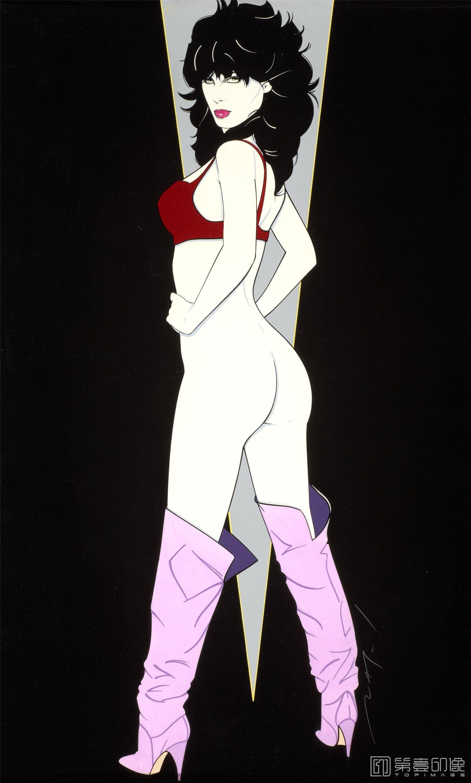 水彩画-帕特里克.安吉尔 Patrick Nagel作品集-33