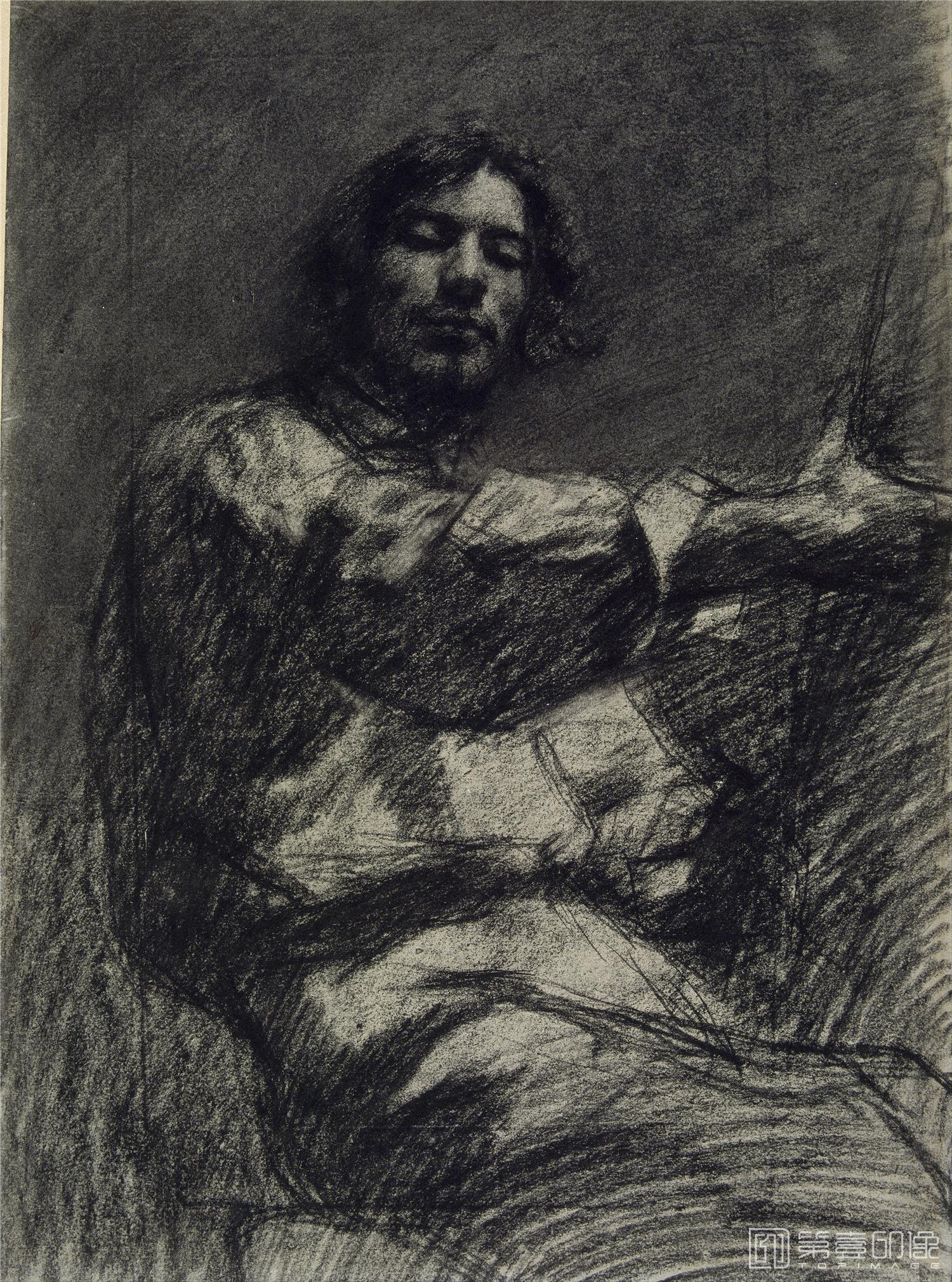 素描-居斯塔夫·库尔贝 Gustave Courbet作品集-11