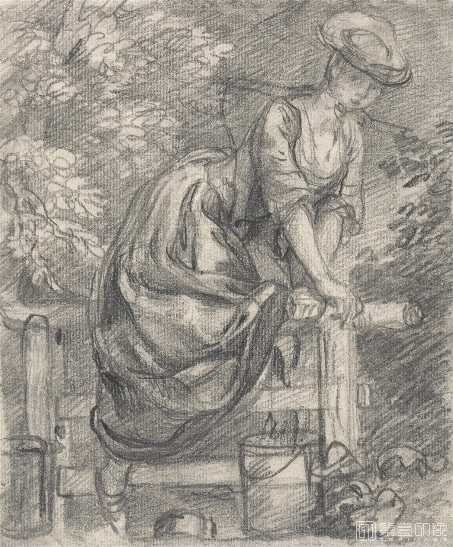 速写-托马斯·庚斯博罗 Thomas Gainsborough作品集-098
