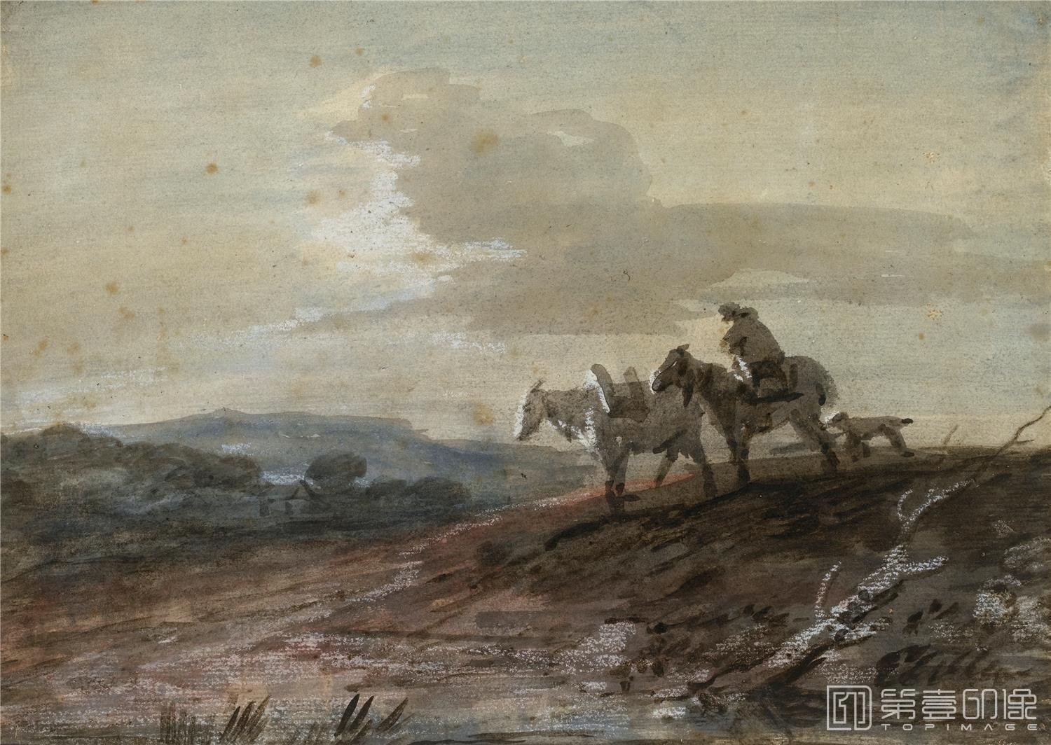 水彩画-托马斯·庚斯博罗 Thomas Gainsborough作品集-103