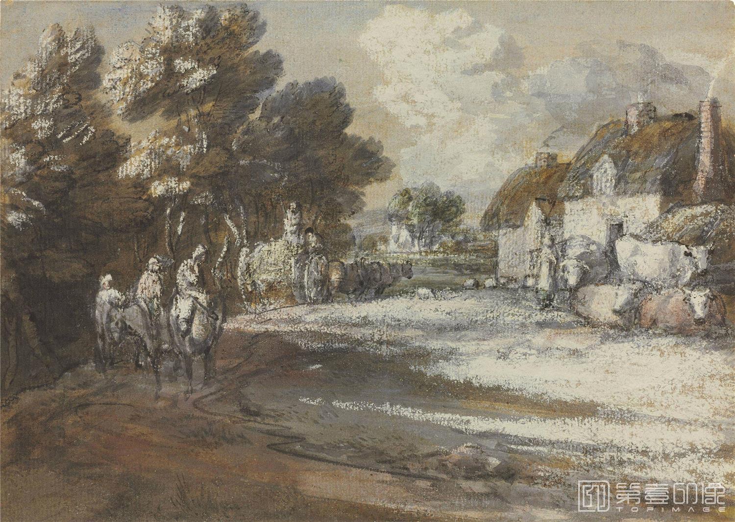 油画-托马斯·庚斯博罗 Thomas Gainsborough作品集-136