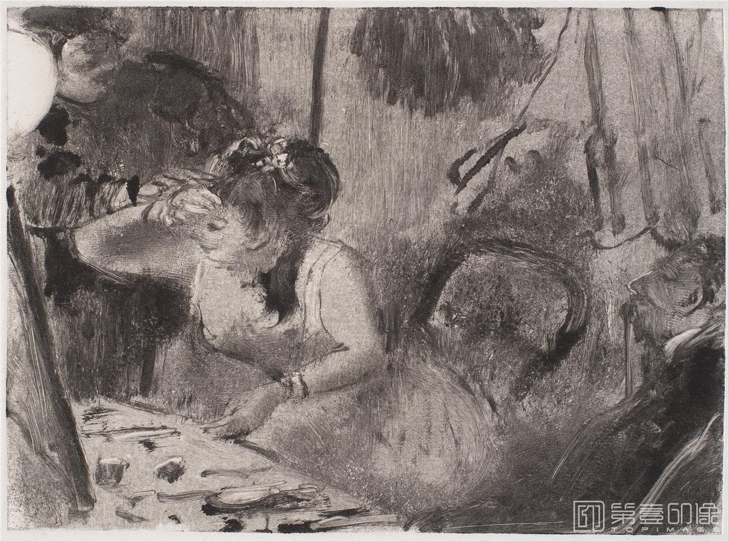 速写-埃德加·德加 Edgar Hilaire Germain de Gas作品集-259