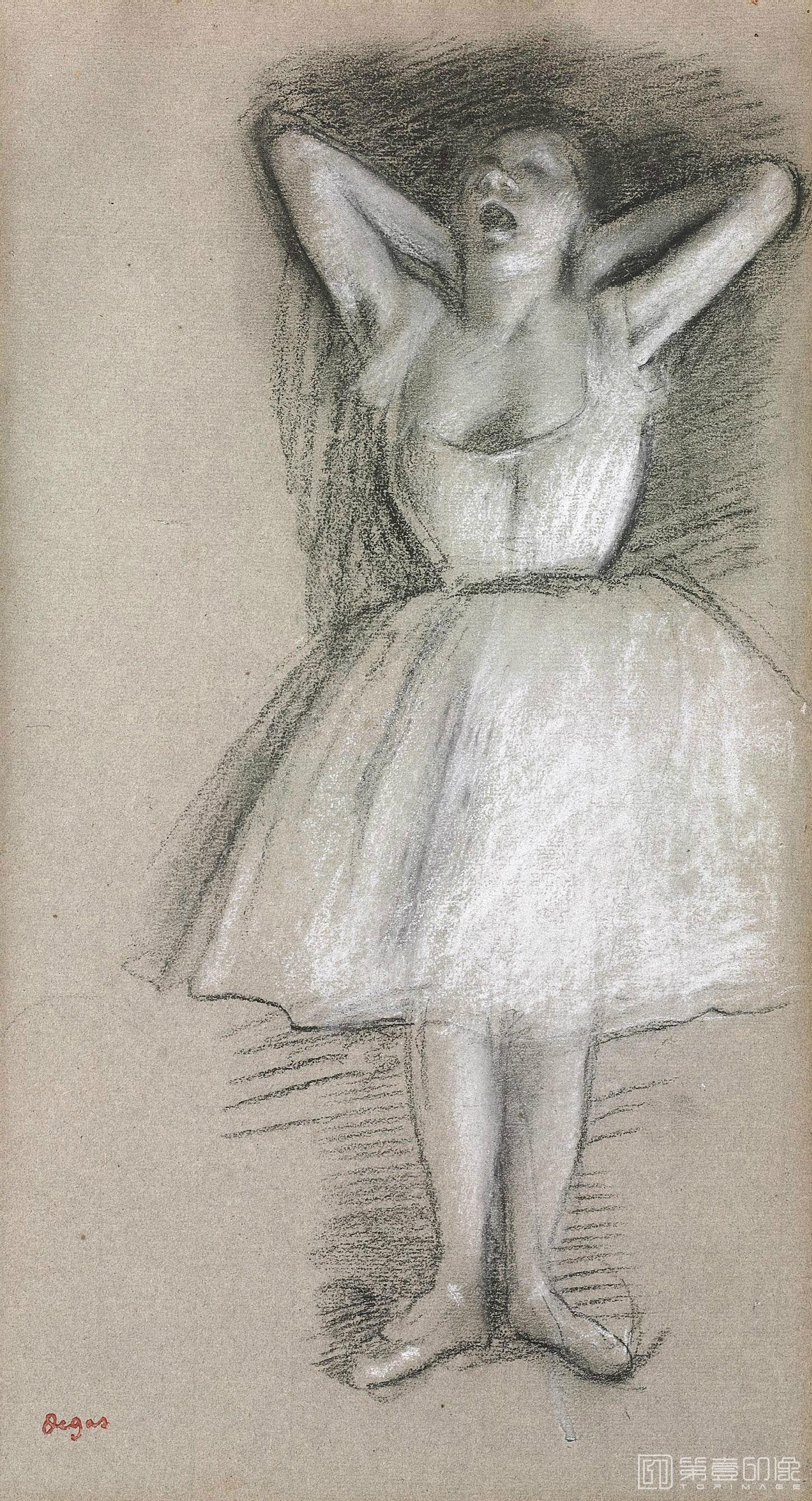 速写-埃德加·德加 Edgar Hilaire Germain de Gas作品集-300